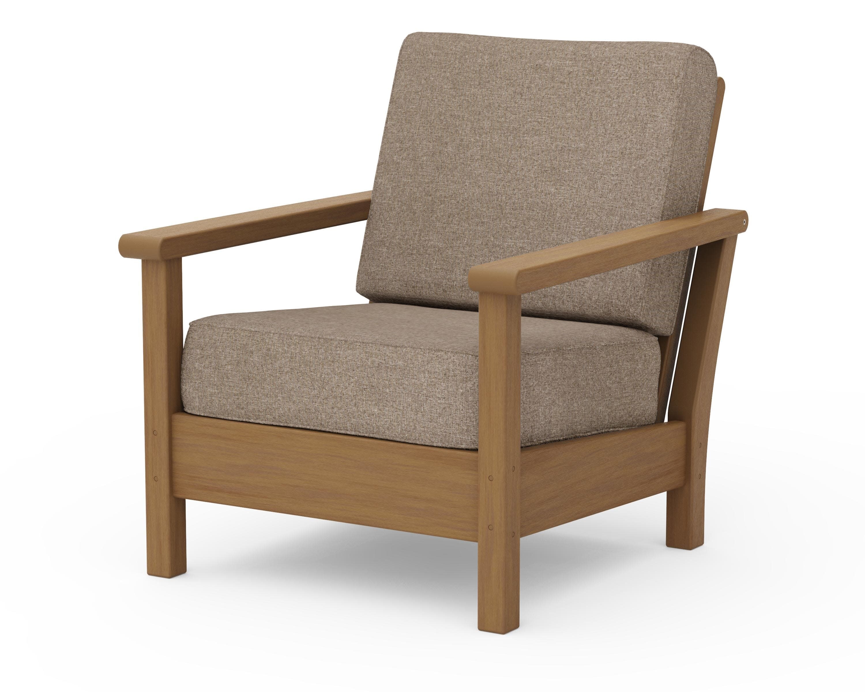 Harbour Deep Seating Chair in Natural / Spiced Burlap