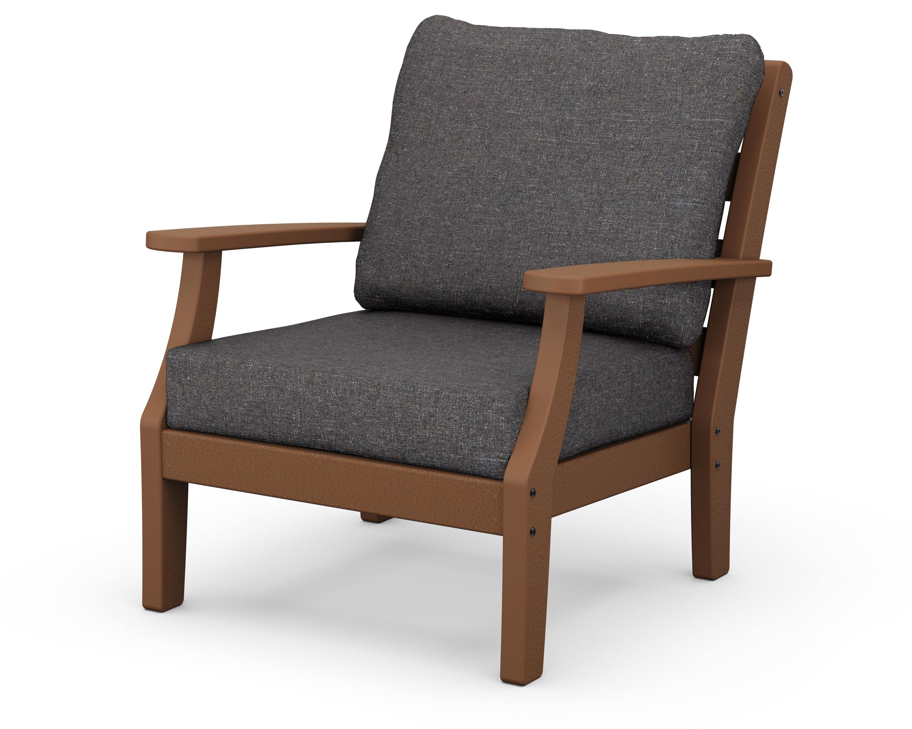 Chesapeake Deep Seating Chair in Teak / Ash Charcoal