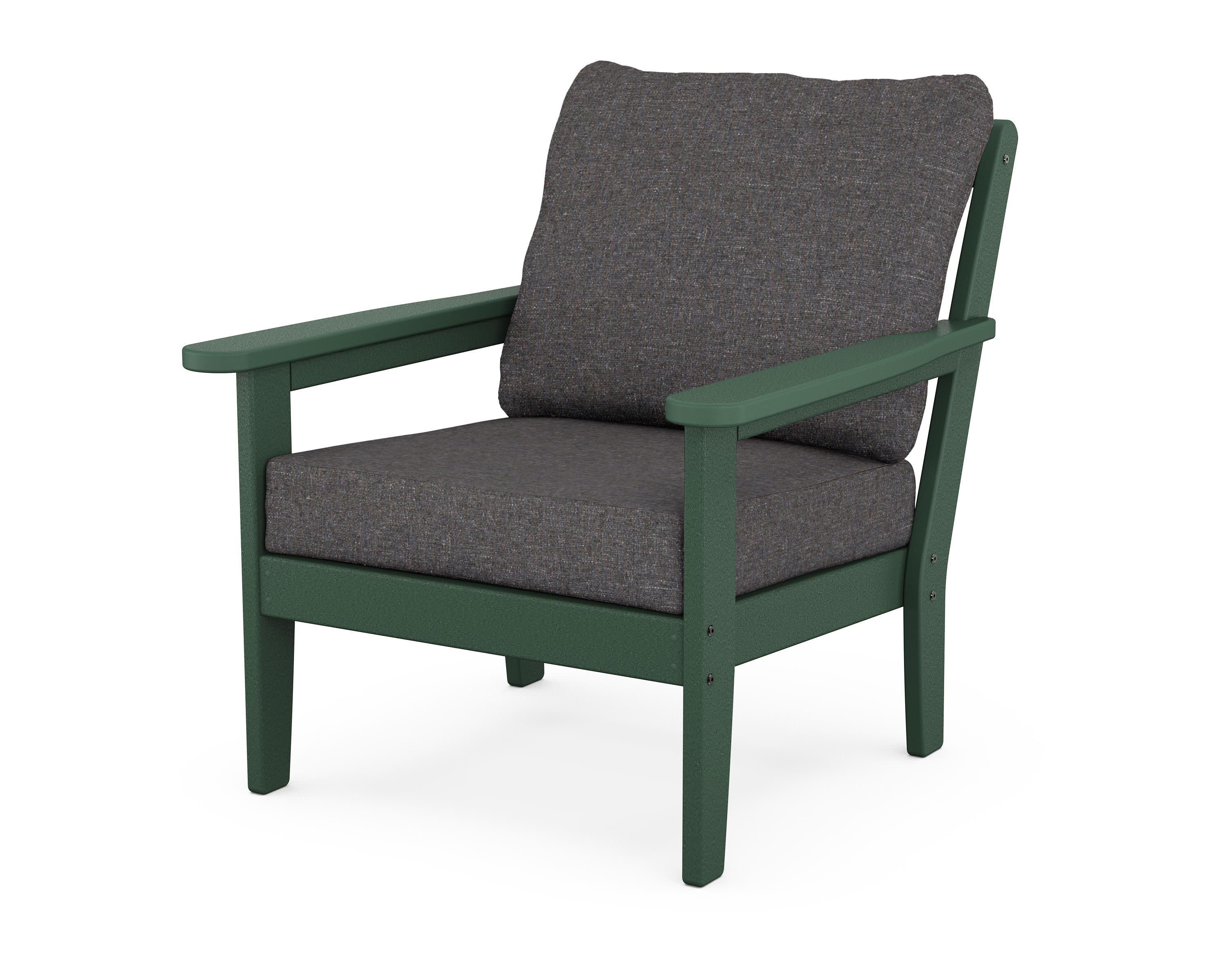 Cottage Deep Seating Chair in Green / Ash Charcoal