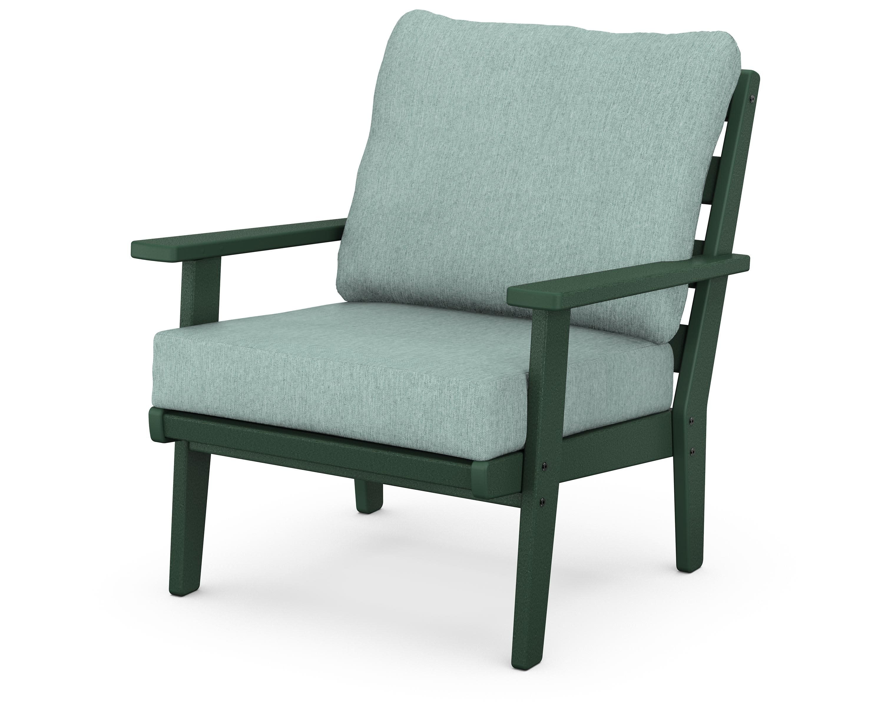 Grant Park Deep Seating Chair in Green / Glacier Spa