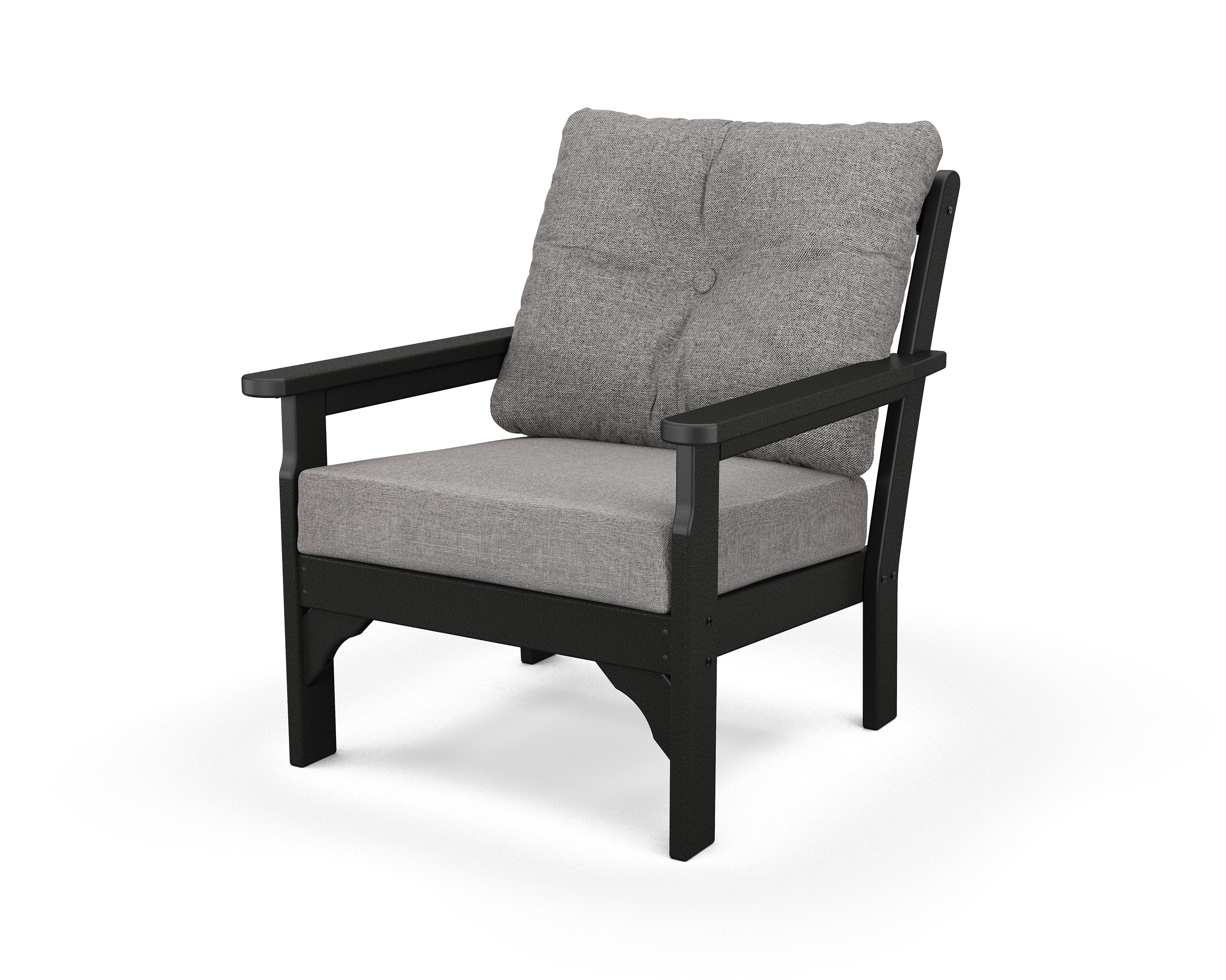 Vineyard Deep Seating Chair in Black / Grey Mist