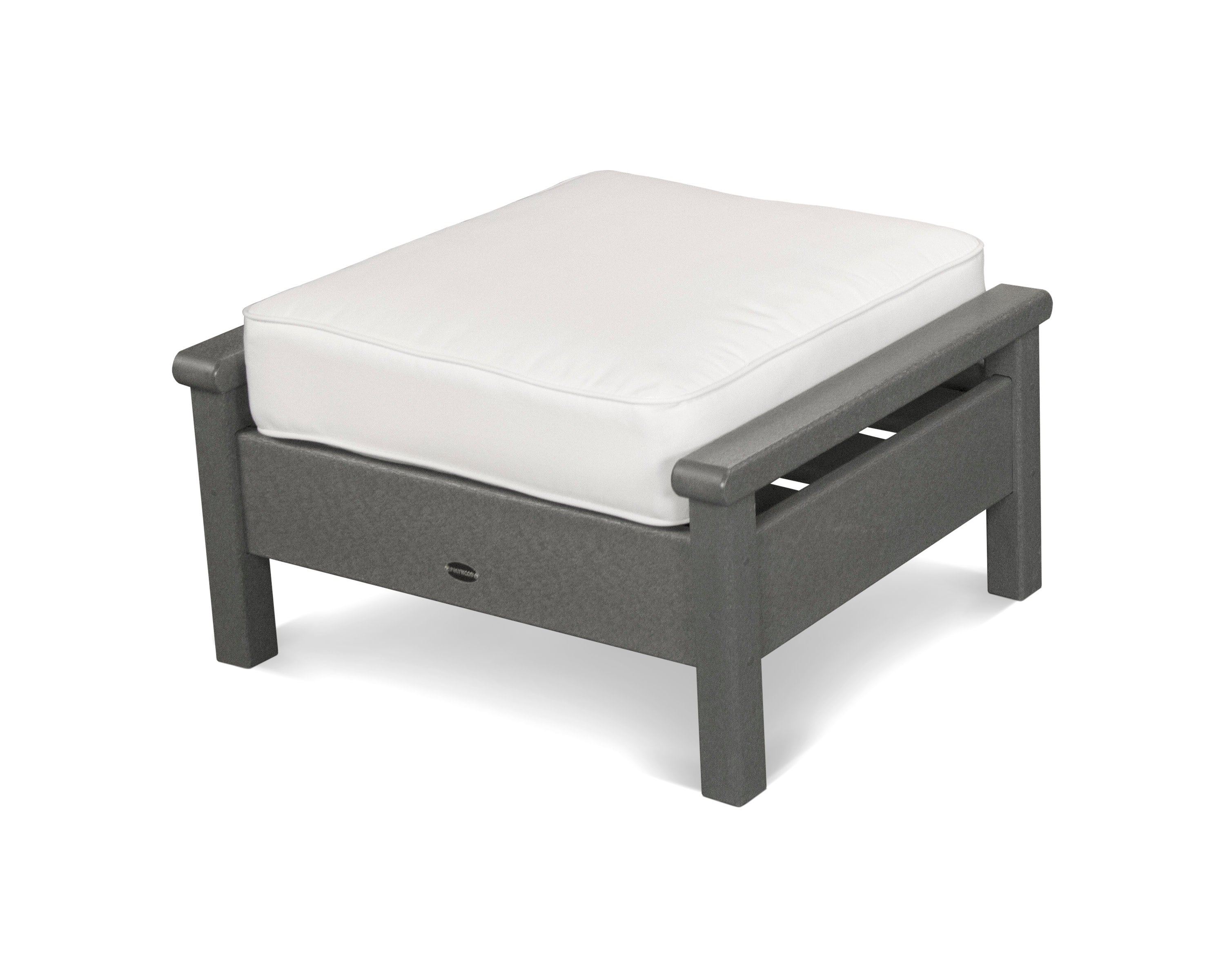 Harbour Deep Seating Ottoman in Slate Grey / Natural
