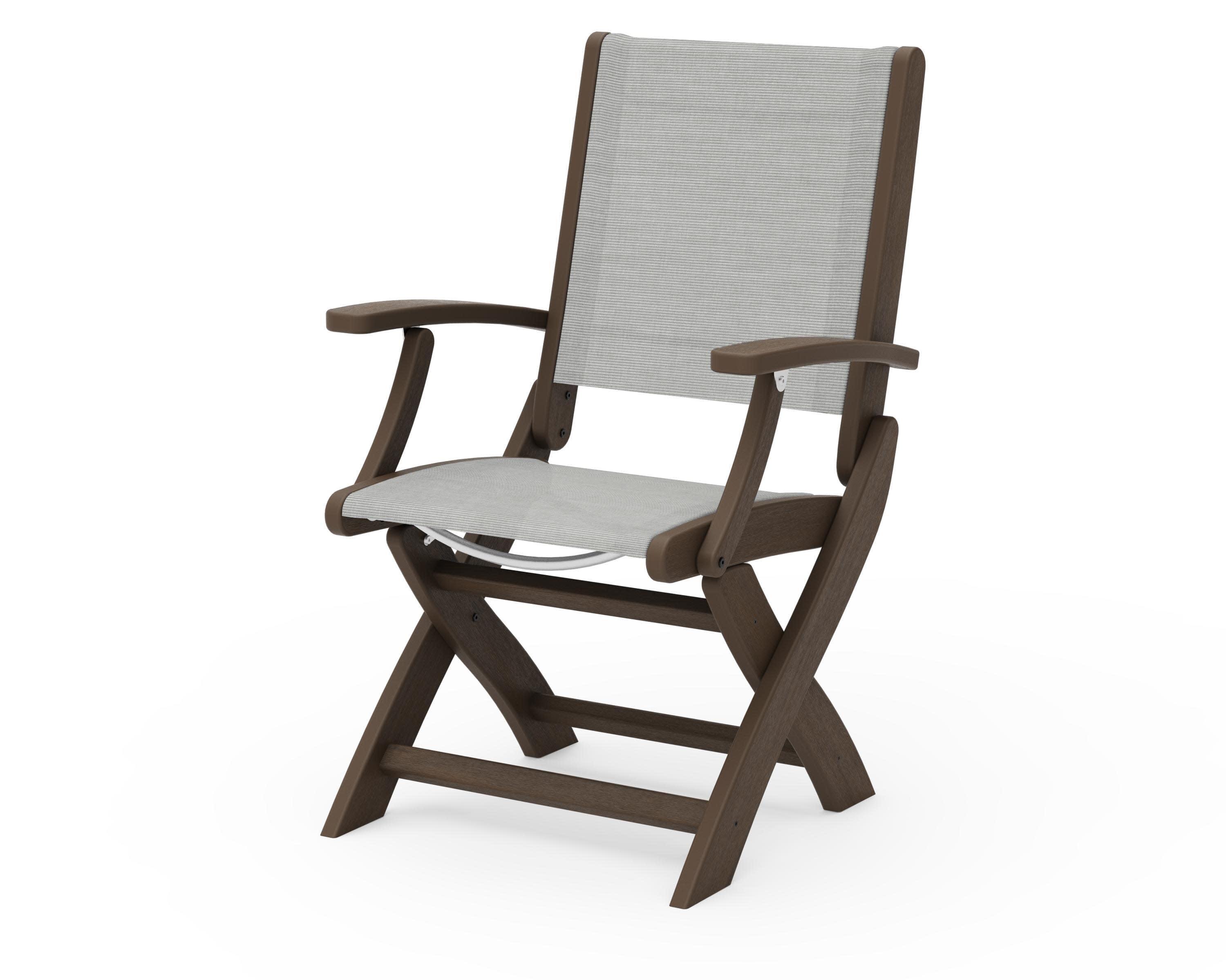Coastal Folding Chair in Kona / Metallic Sling