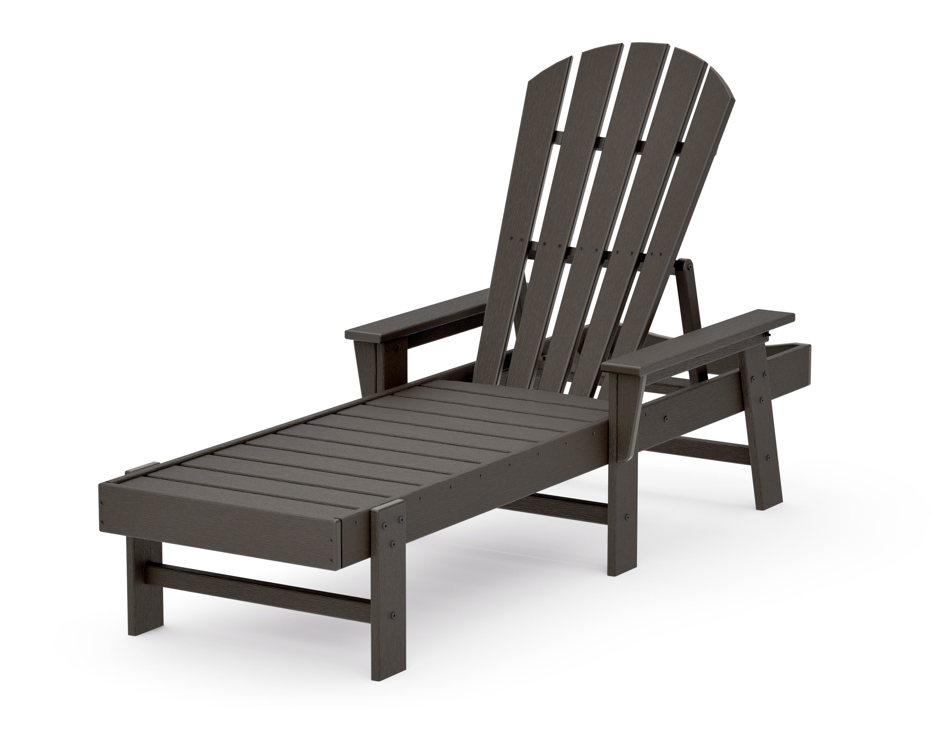 South Beach Chaise in Vintage Coffee