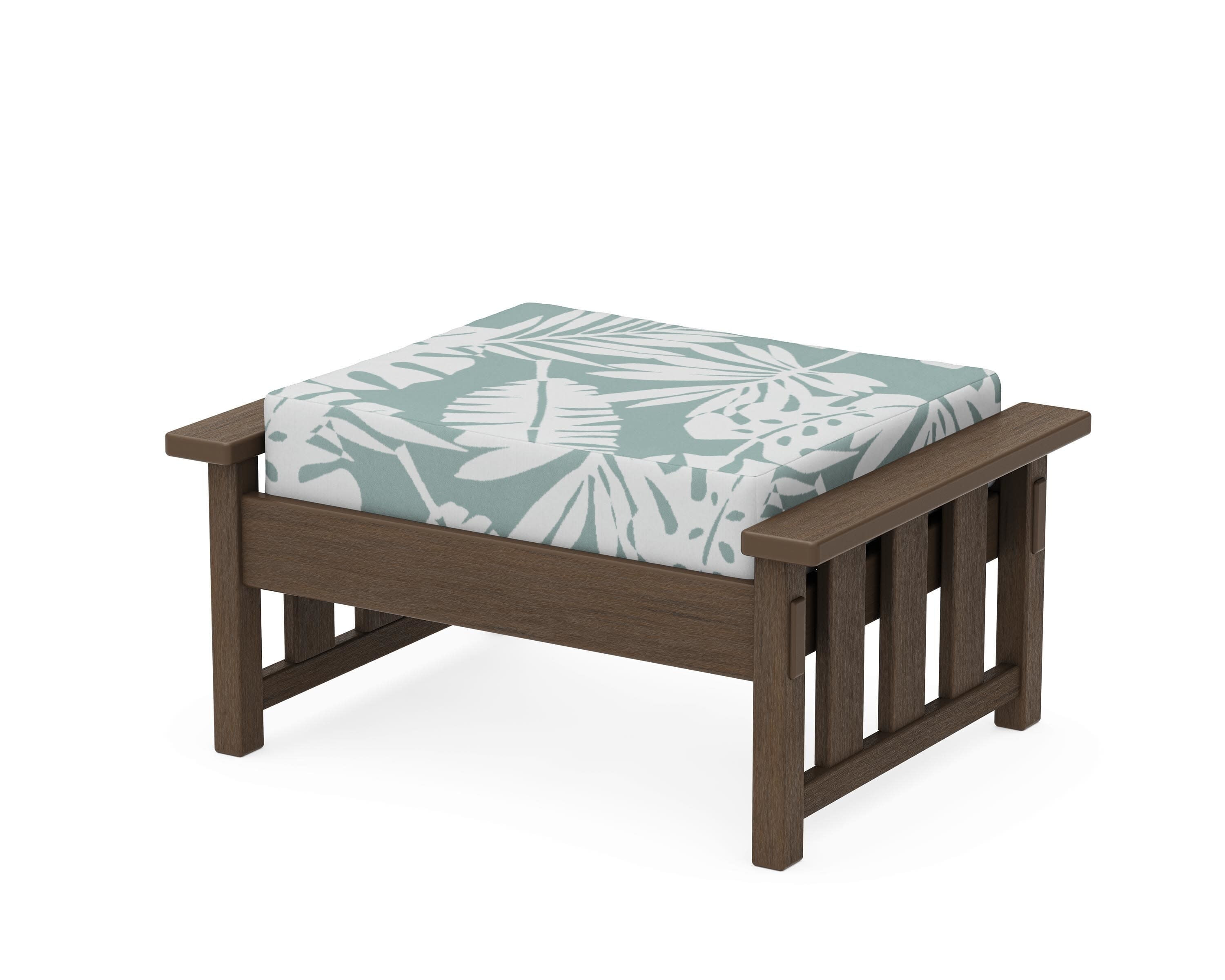 Acadia Deep Seating Ottoman in Kona / Leaf Glacier Spa