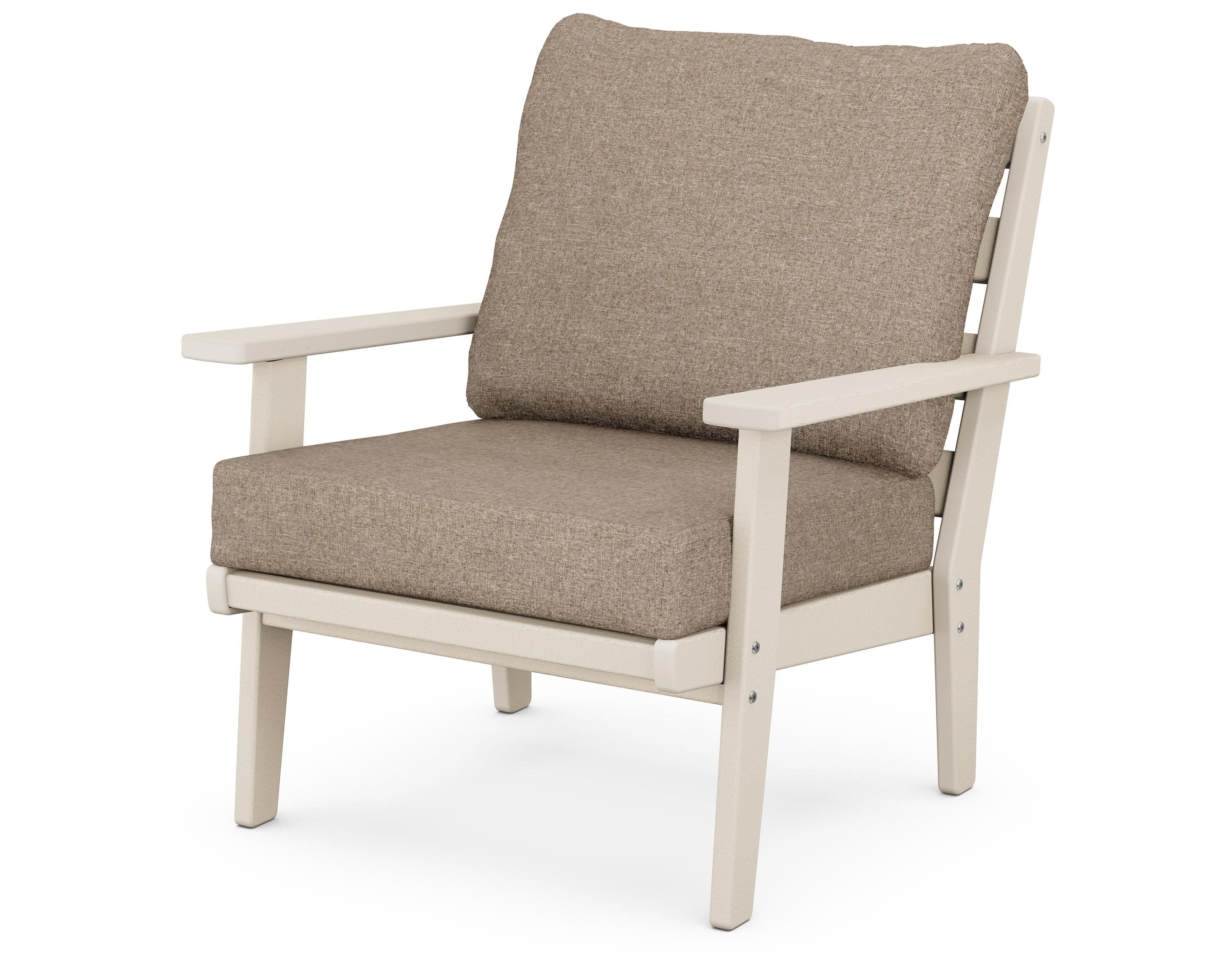 Grant Park Deep Seating Chair in Sand / Spiced Burlap