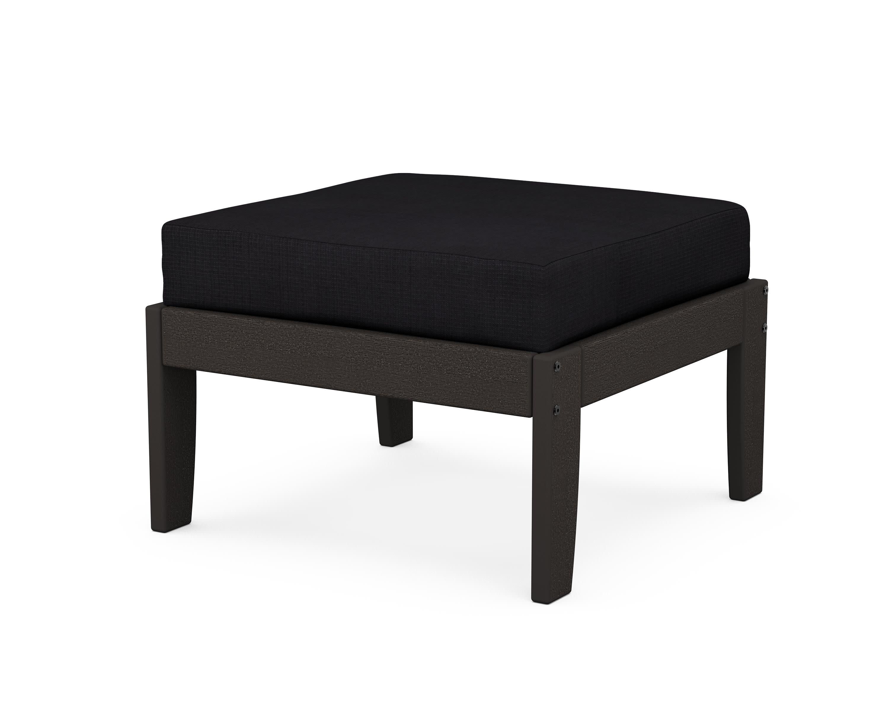 Modular Ottoman - Classic in Vintage Coffee / Midnight Linen