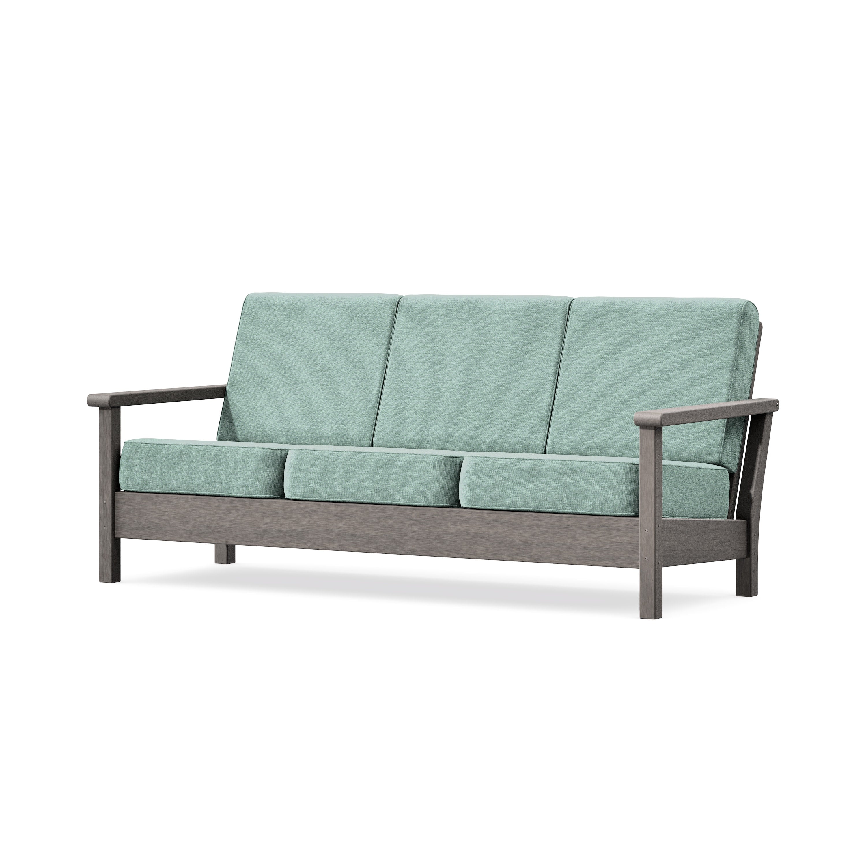 Harbour Deep Seating Sofa in Driftwood / Glacier Spa