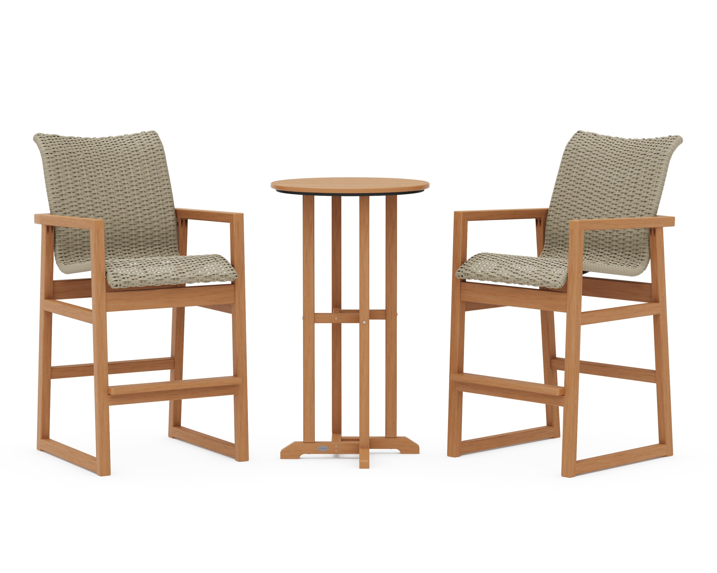 EDGE Woven 3-Piece Farmhouse Bar Set in Natural / Dune Grass