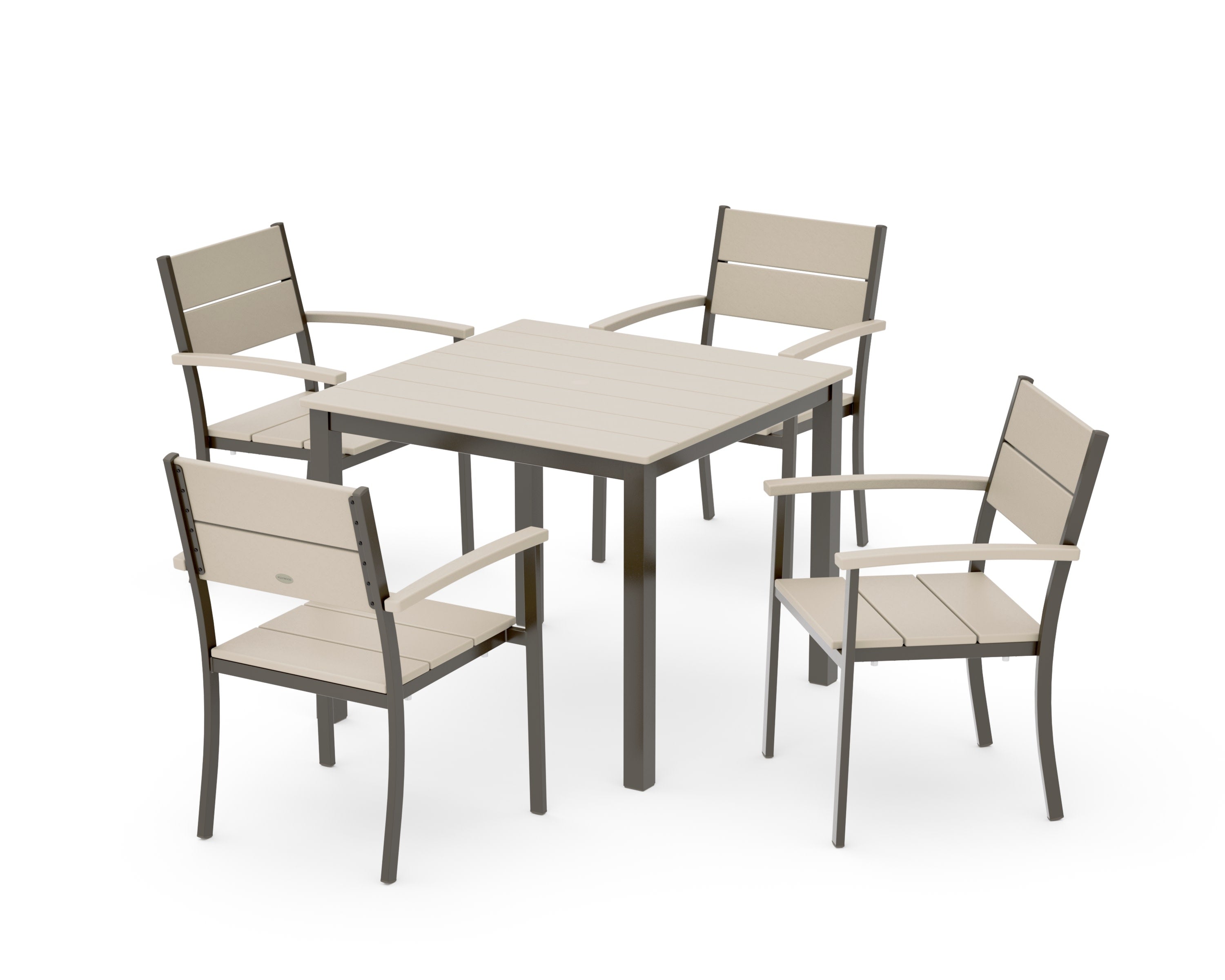 Main Street 5-Piece Dining Set in Bronze / Sand