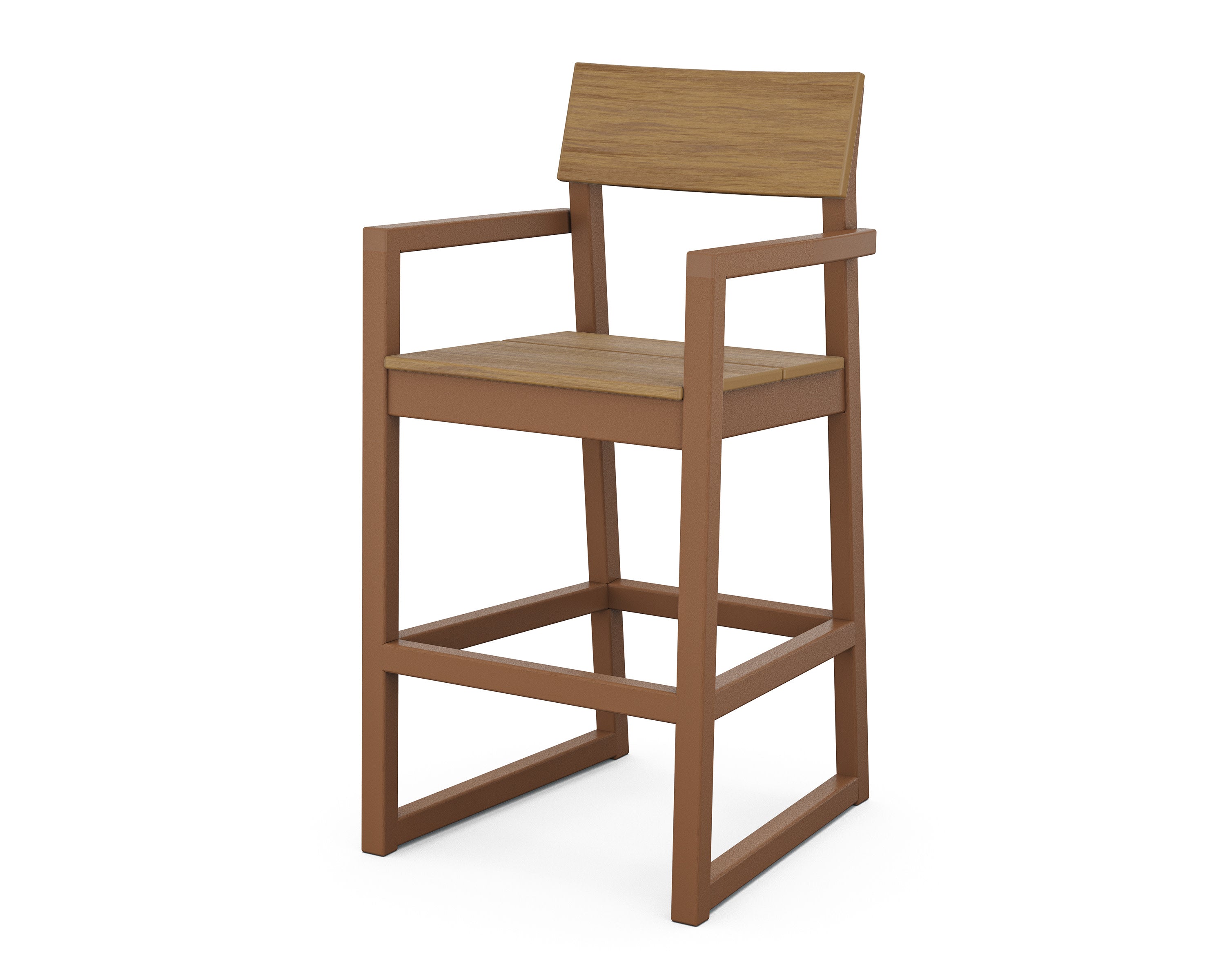 EDGE Bar Arm Chair in Teak / Natural
