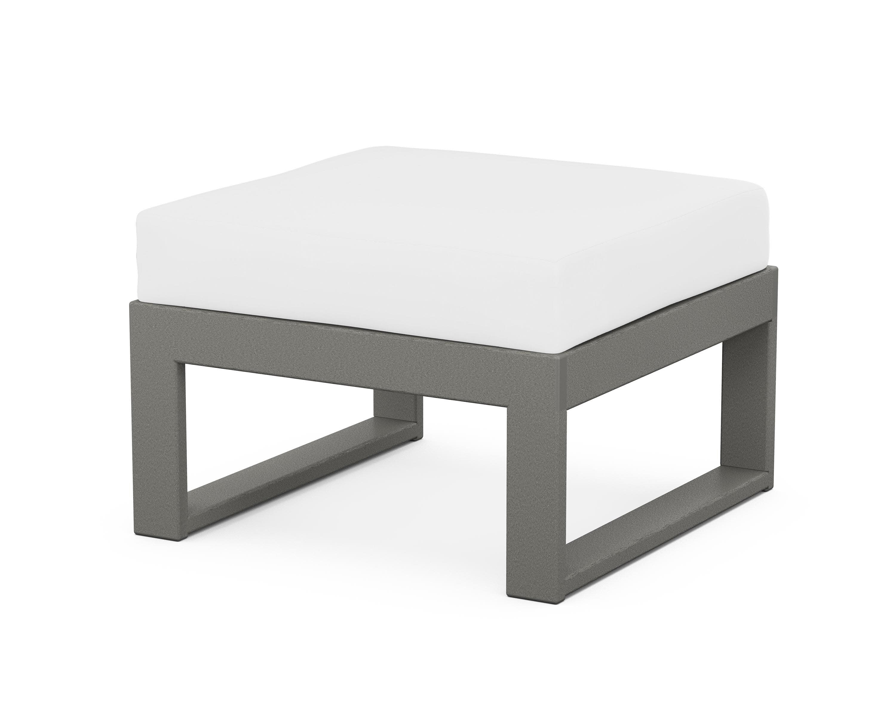Modular Ottoman - Modern in Slate Grey / Natural
