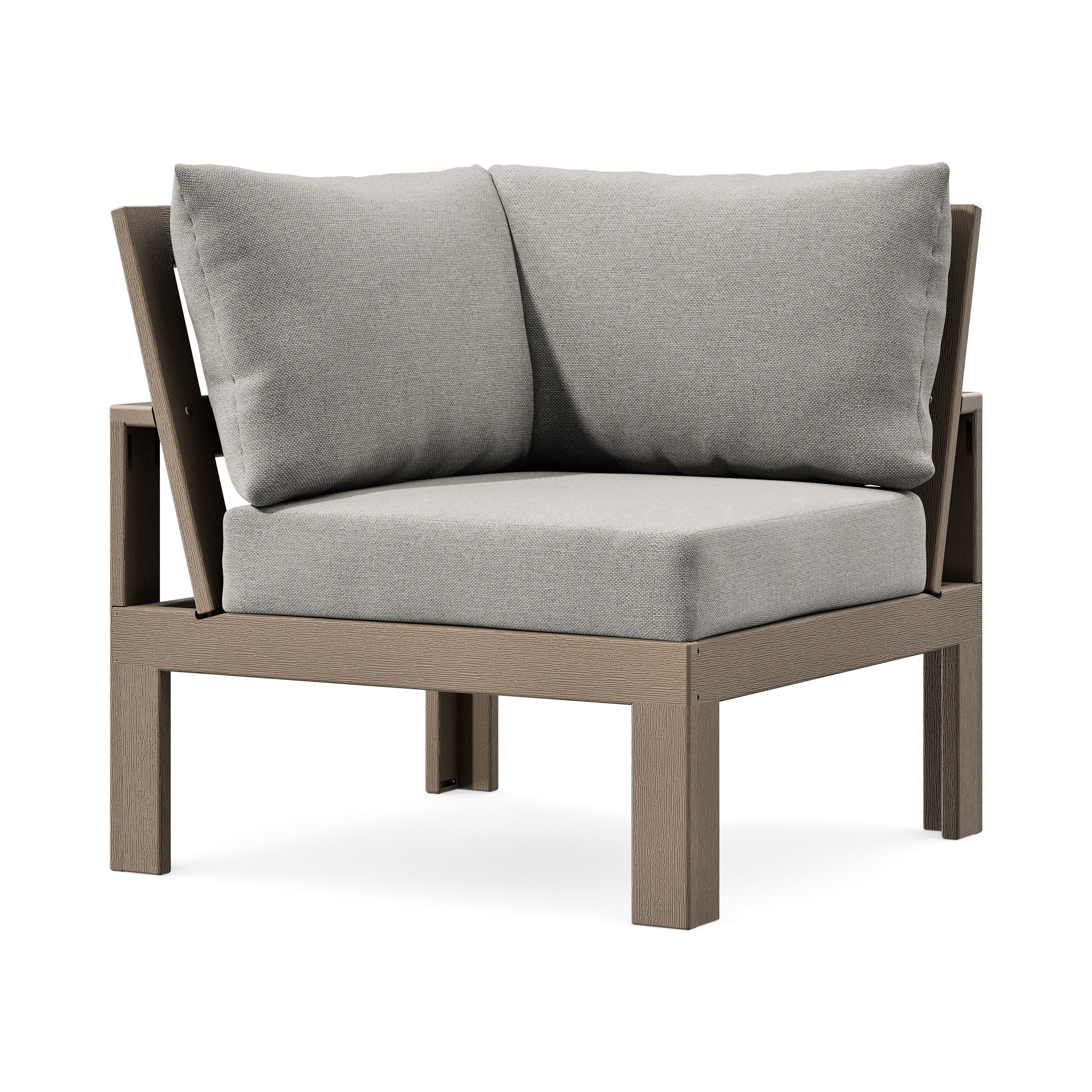 Modular Corner Chair in Vintage Sahara / Weathered Tweed