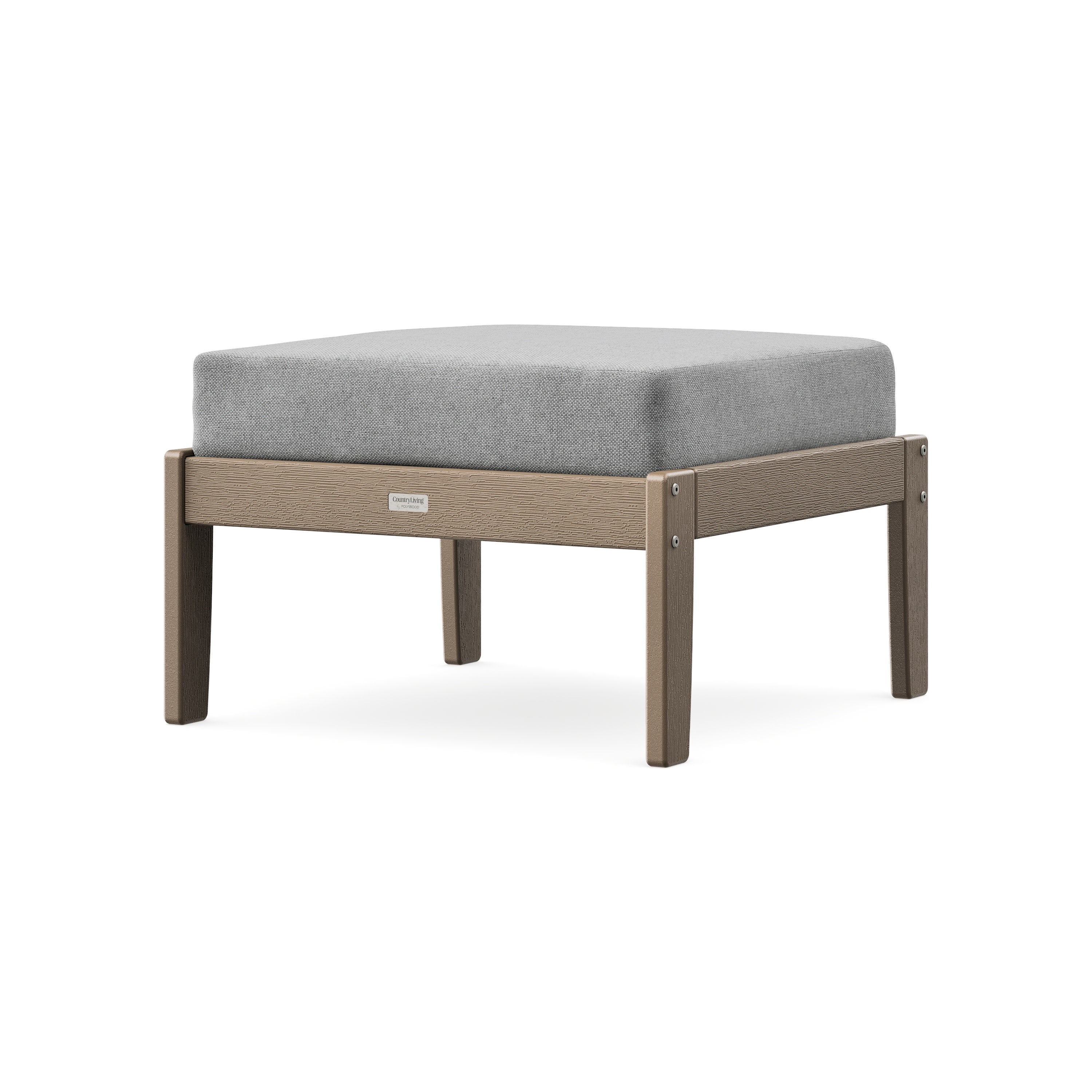 Cottage Deep Seating Ottoman in Vintage Sahara / Grey Mist