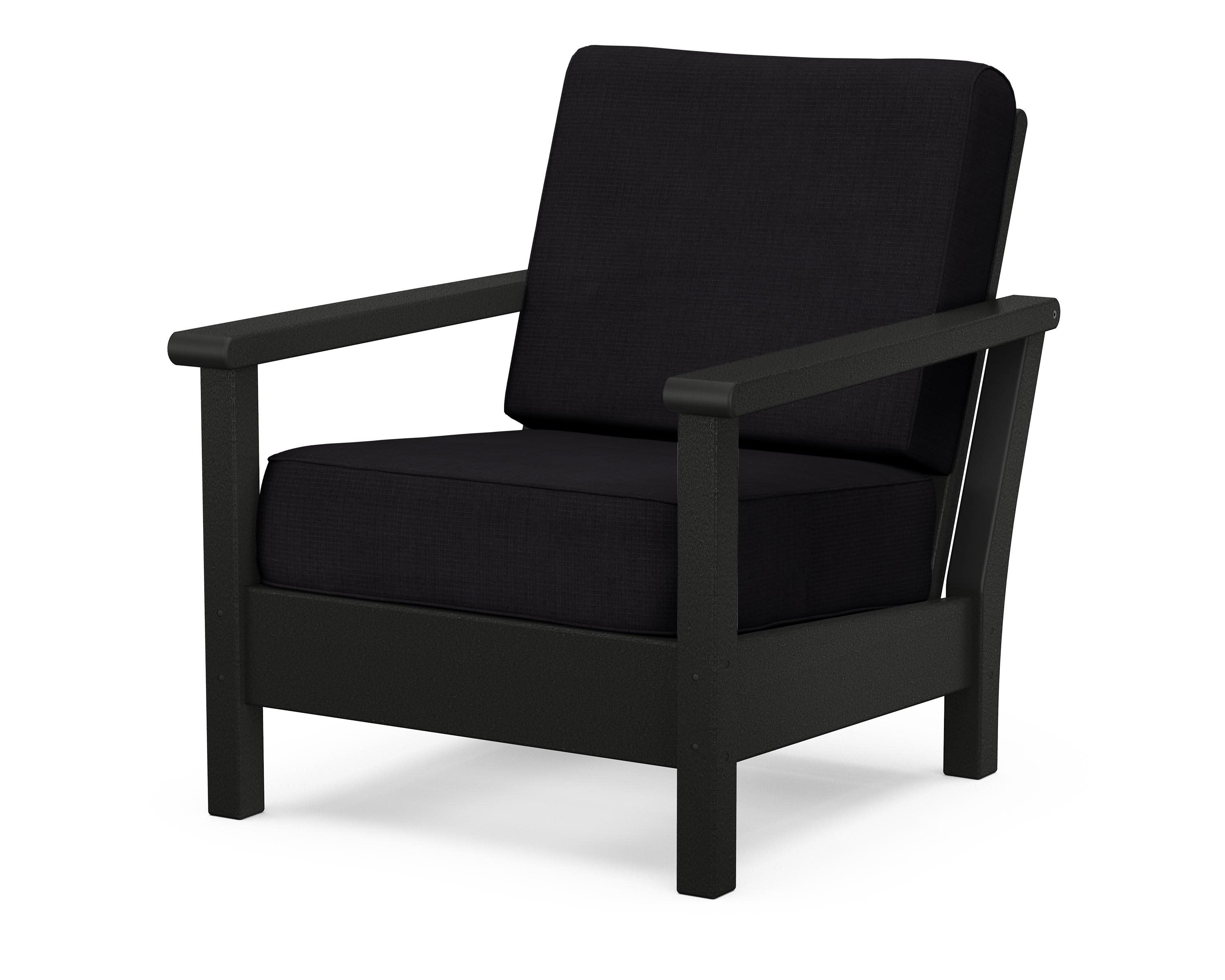 Harbour Deep Seating Chair in Black / Midnight Linen