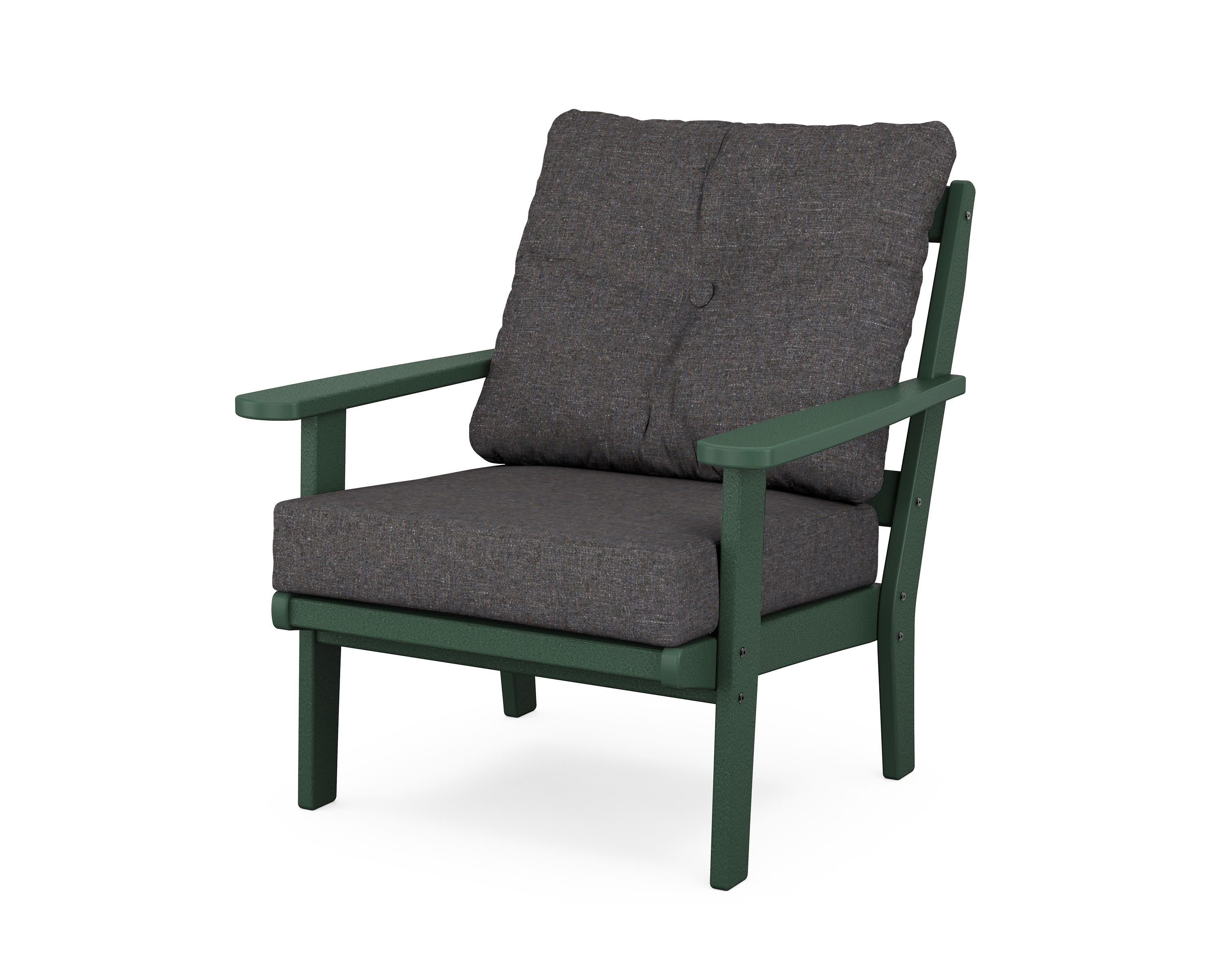 Mission Deep Seating Chair in Green / Ash Charcoal