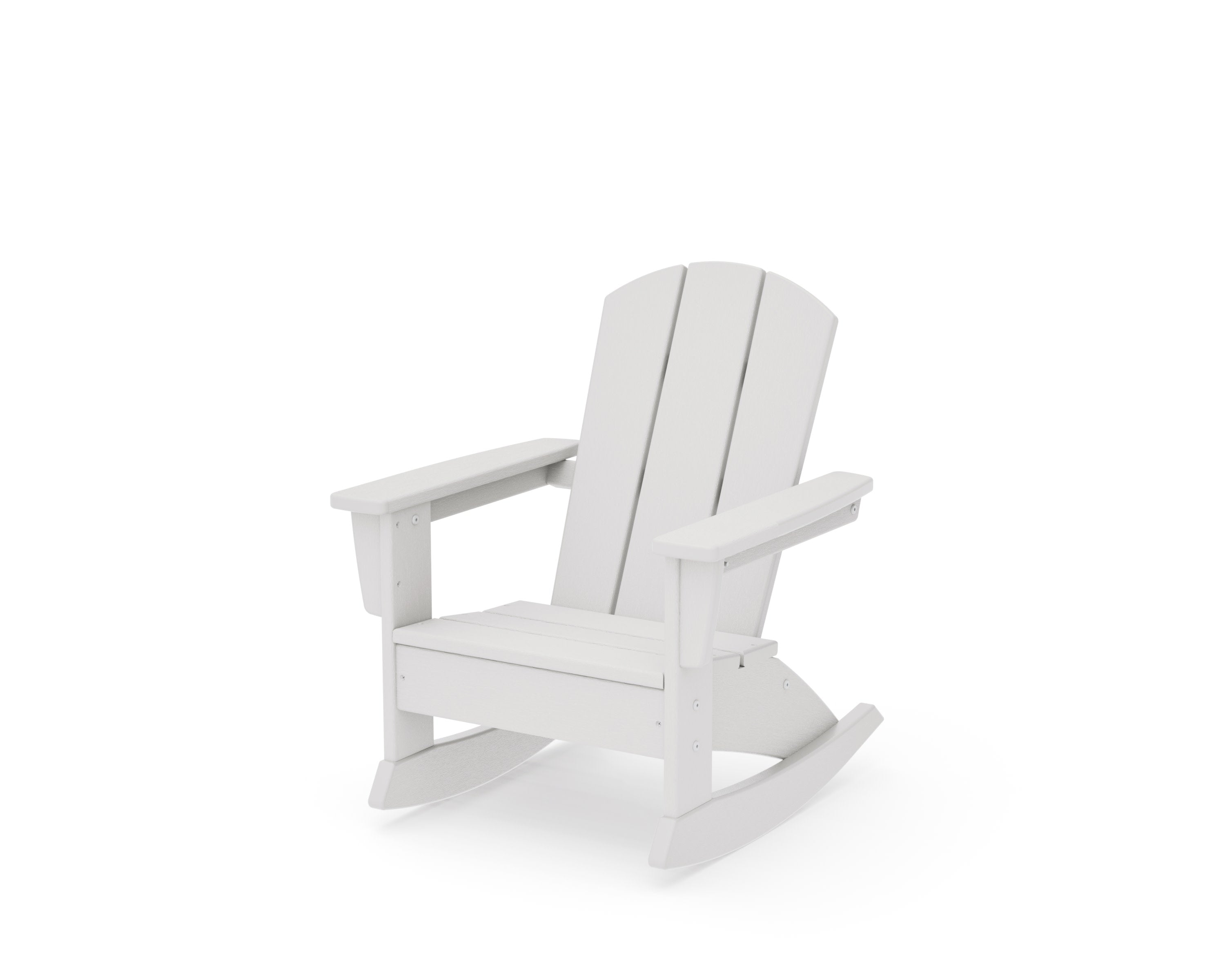 Kids Nautical Adirondack Rocking Chair in Vintage White