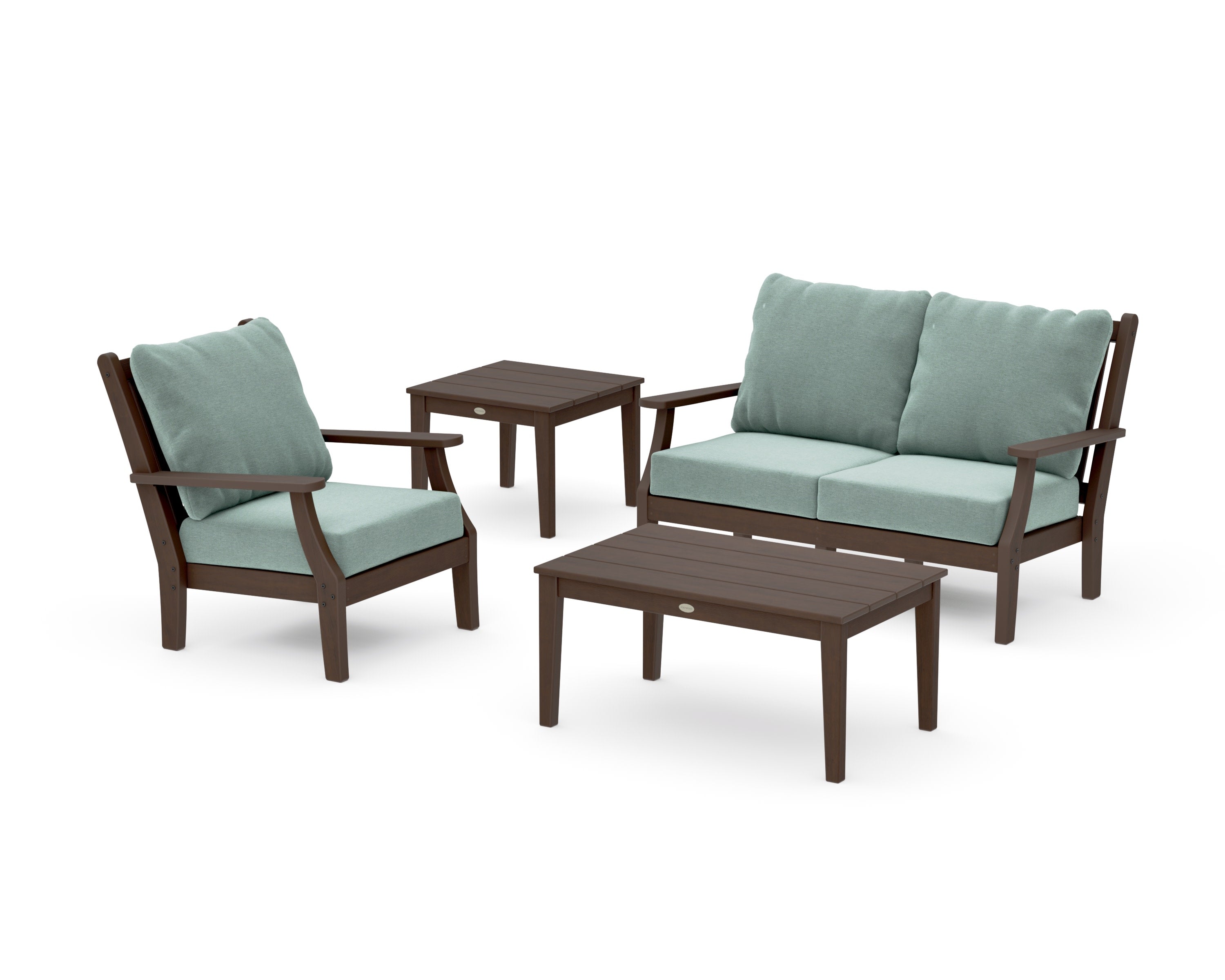 Wovendale 4-Piece Deep Seating Set in Kona / Glacier Spa