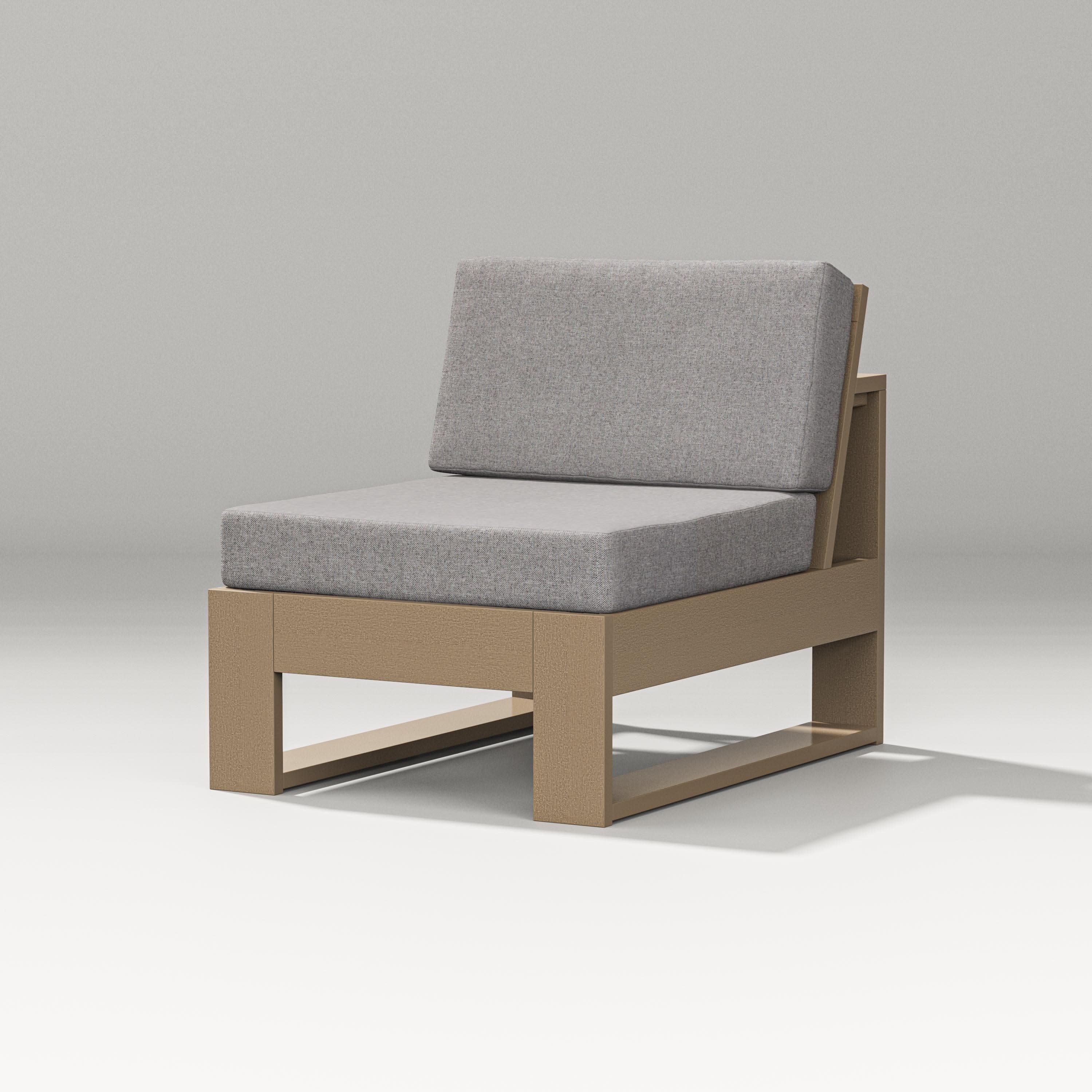 Latitude Modular Armless Chair in Vintage Sahara / Grey Mist