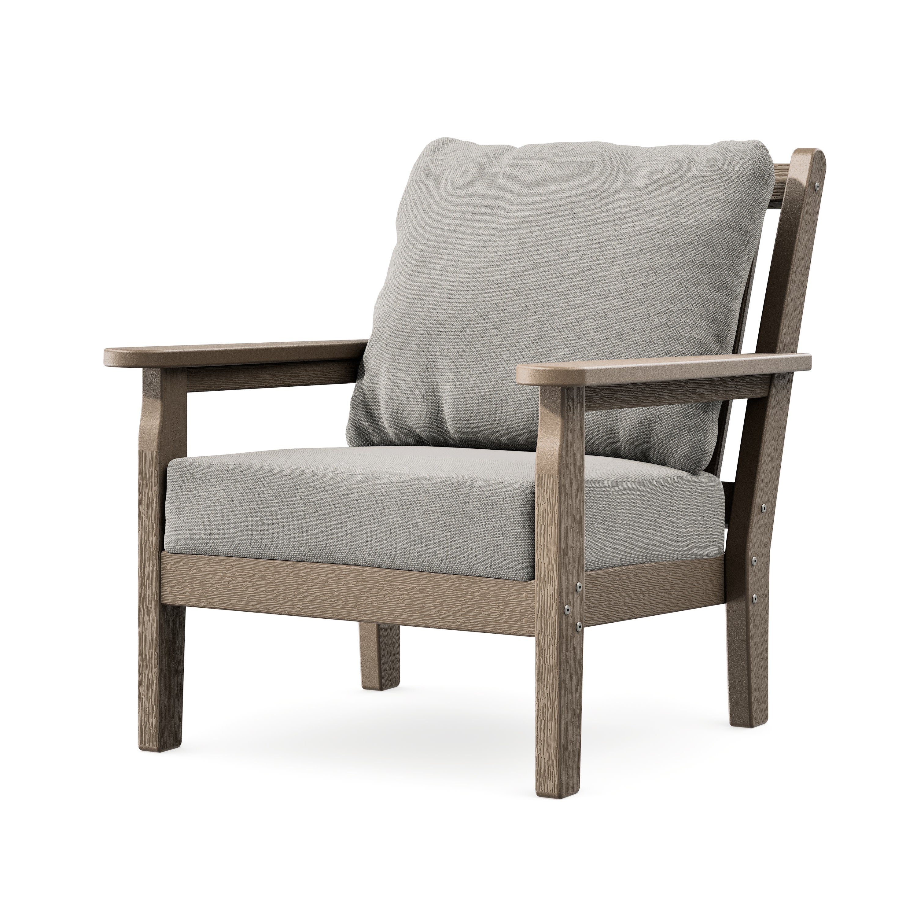 Chippendale Deep Seating Chair in Vintage Sahara / Weathered Tweed