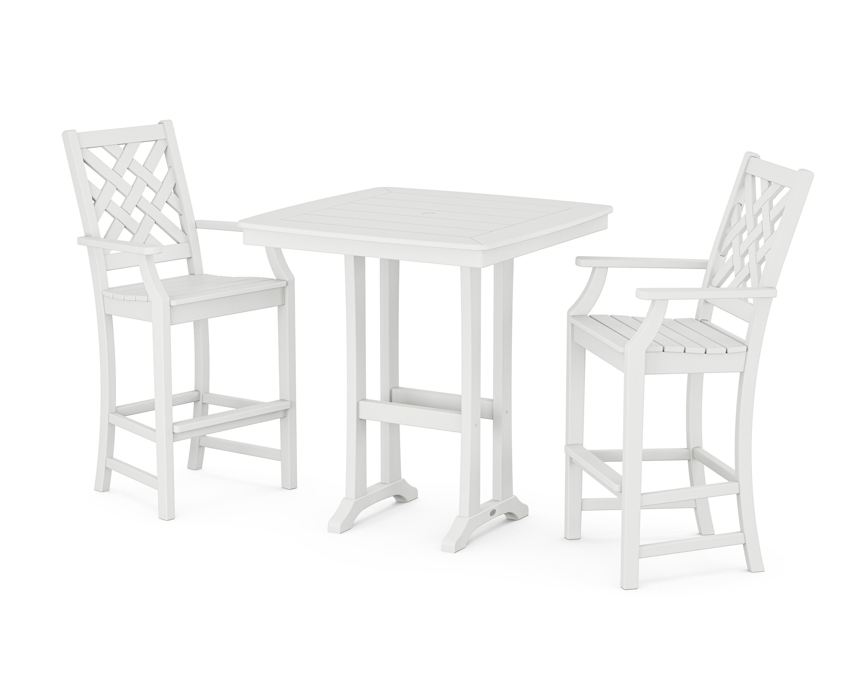 Wovendale 3-Piece Bar Set in White
