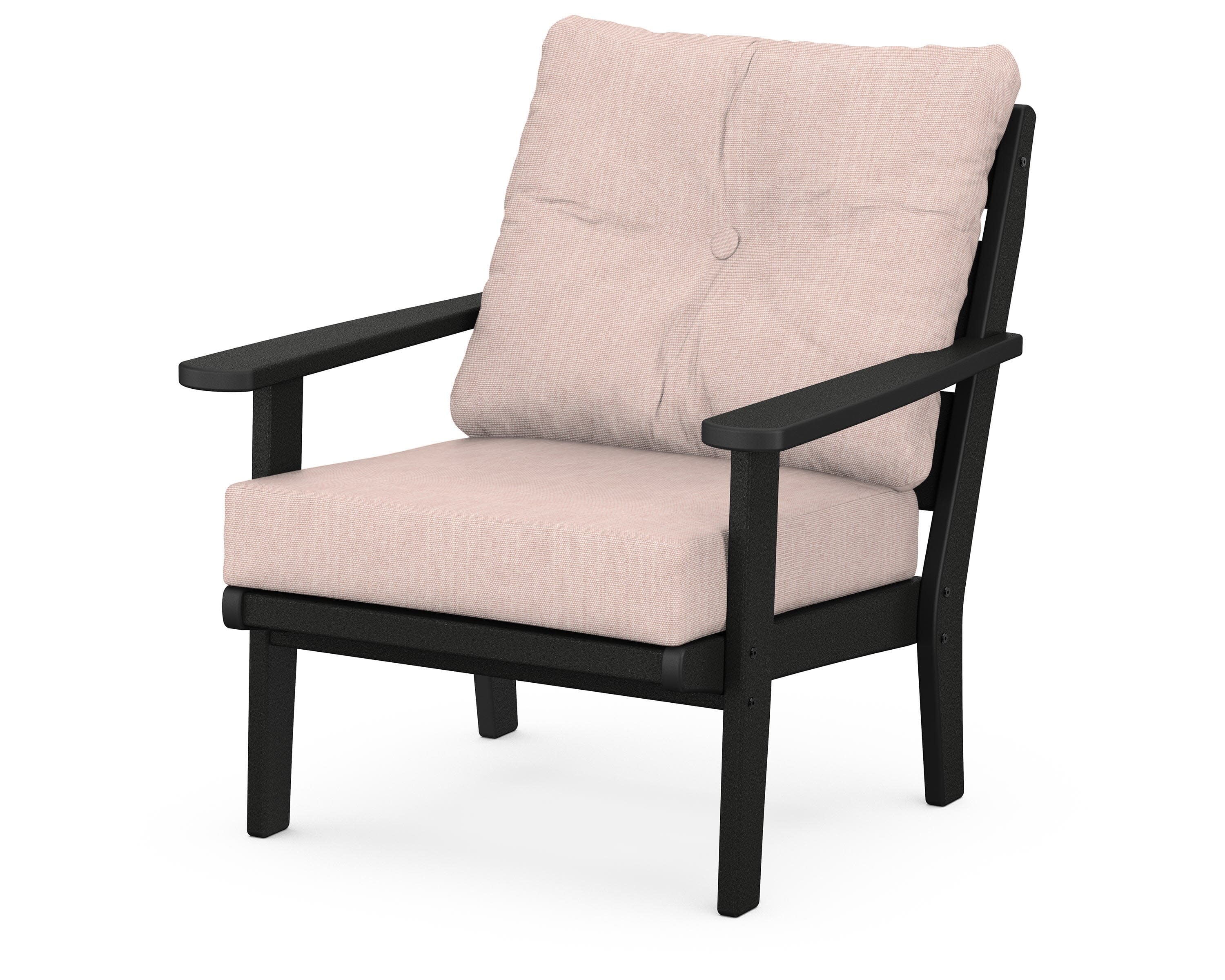 Lakeside Deep Seating Chair in Black / Play Cameo