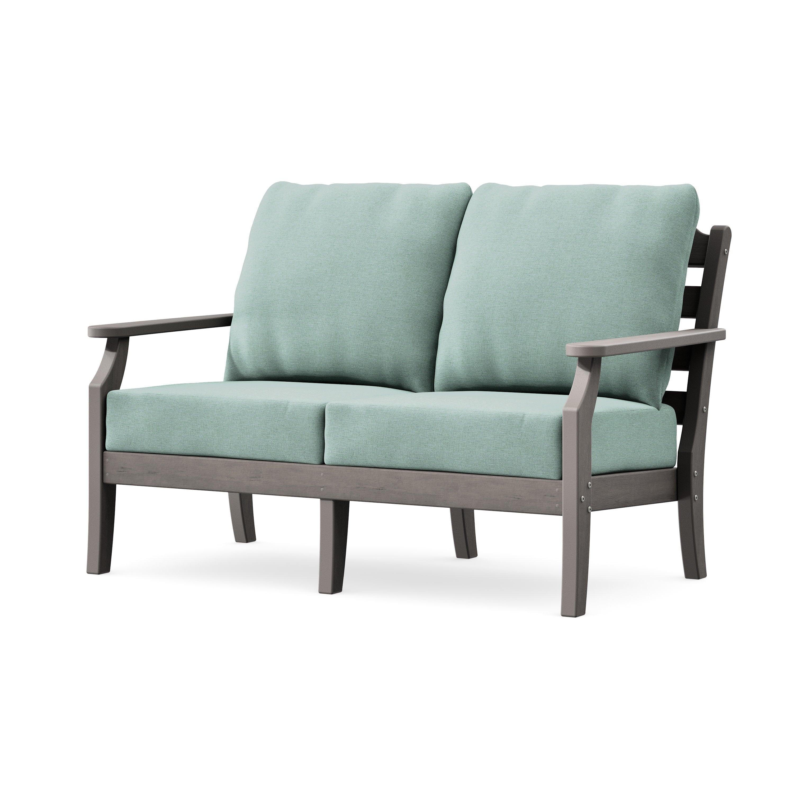 Savannah Deep Seating Loveseat in Driftwood / Glacier Spa