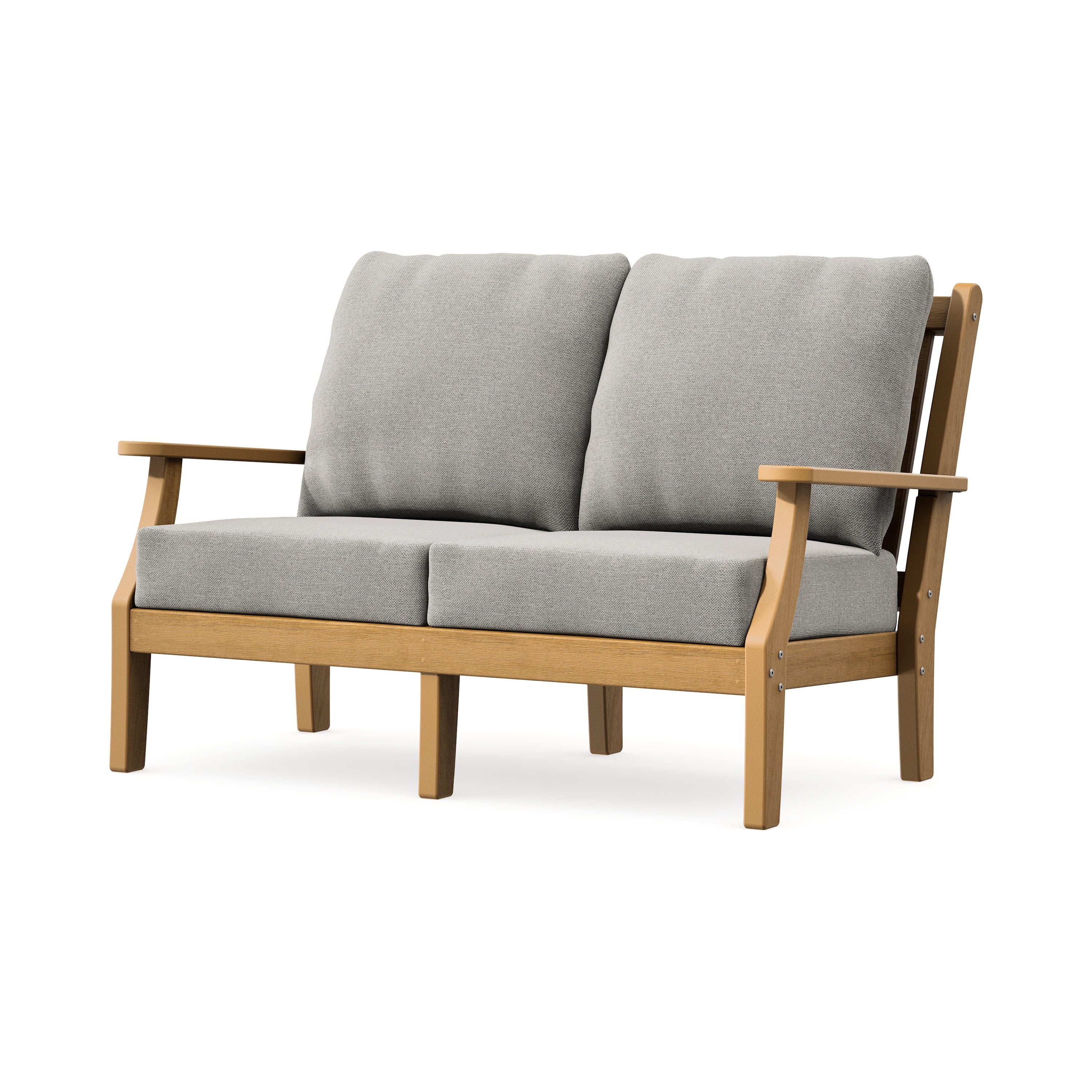 Wovendale Deep Seating Loveseat in Natural / Weathered Tweed