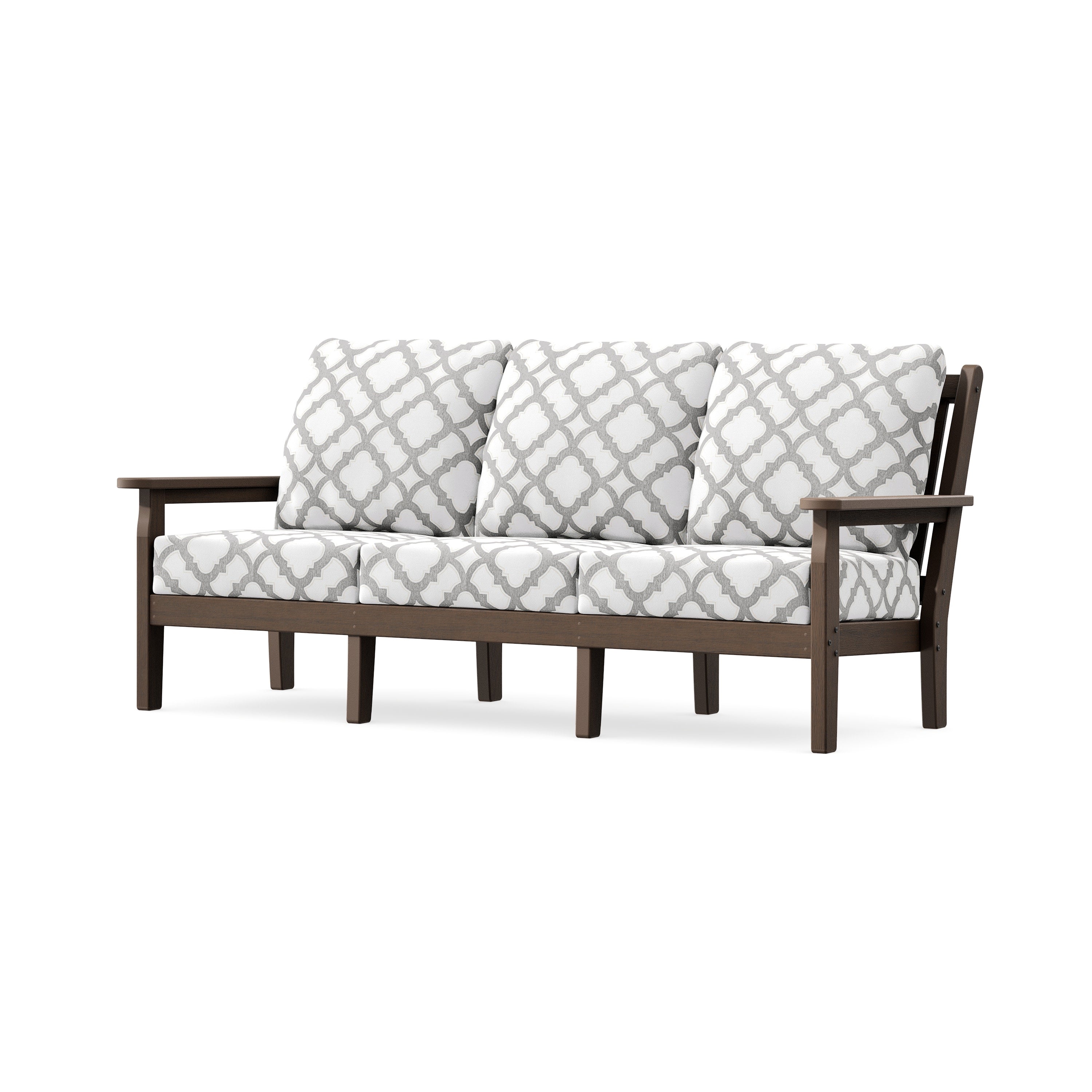 Chippendale Deep Seating Sofa in Kona / Trellis Grey Mist