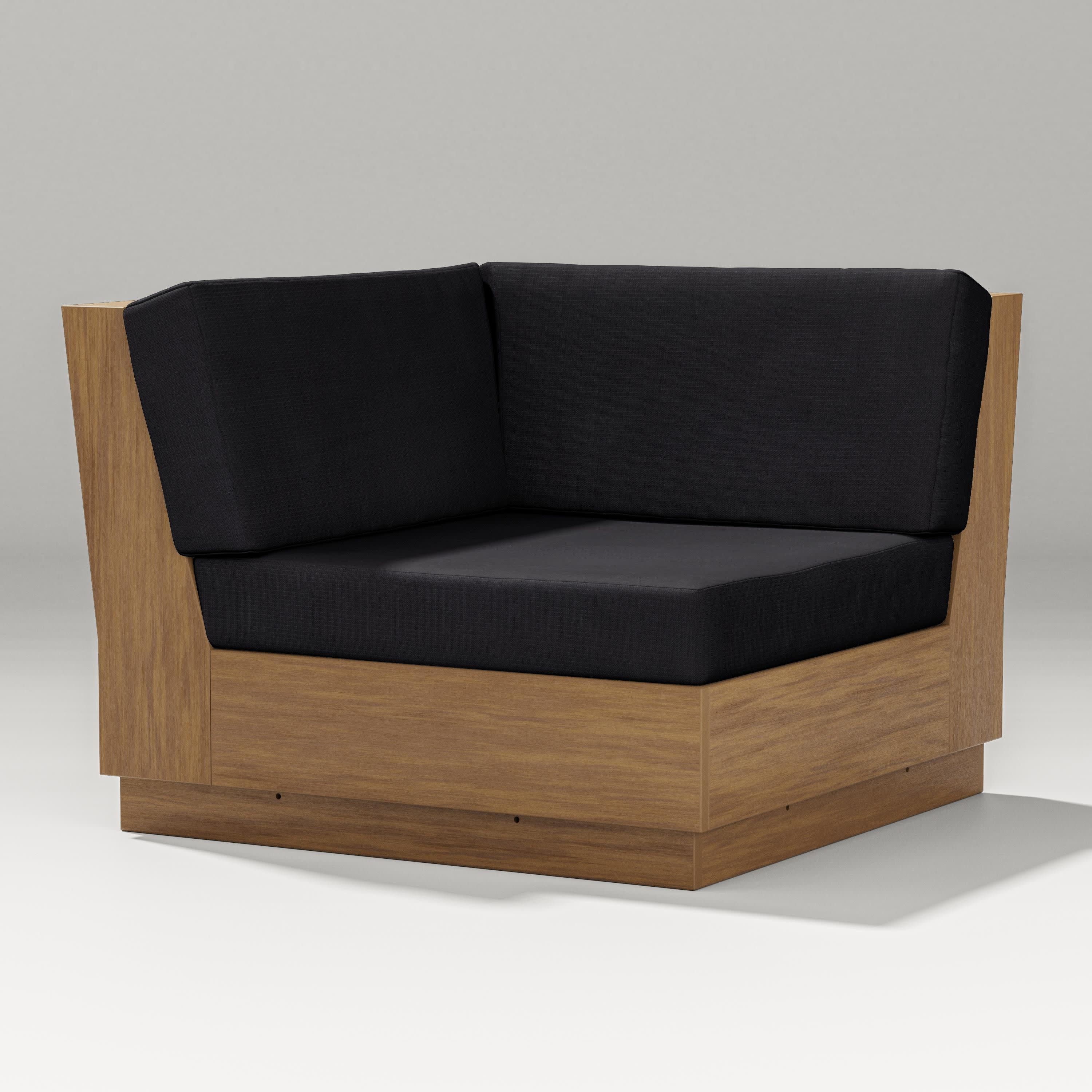Elevate Modular Corner Chair in Natural / Midnight Linen
