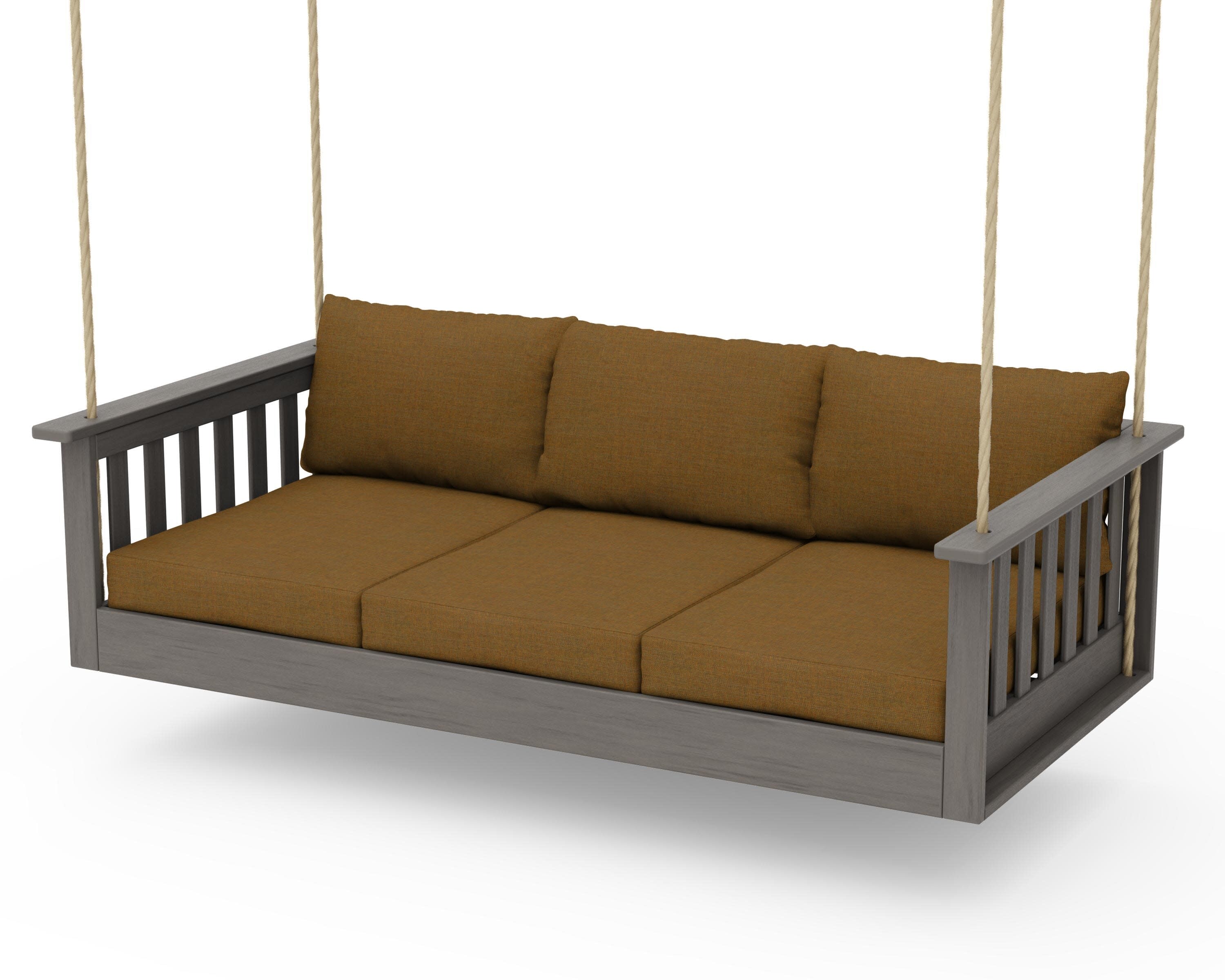 Vineyard Daybed Swing in Driftwood / Exhale Teak