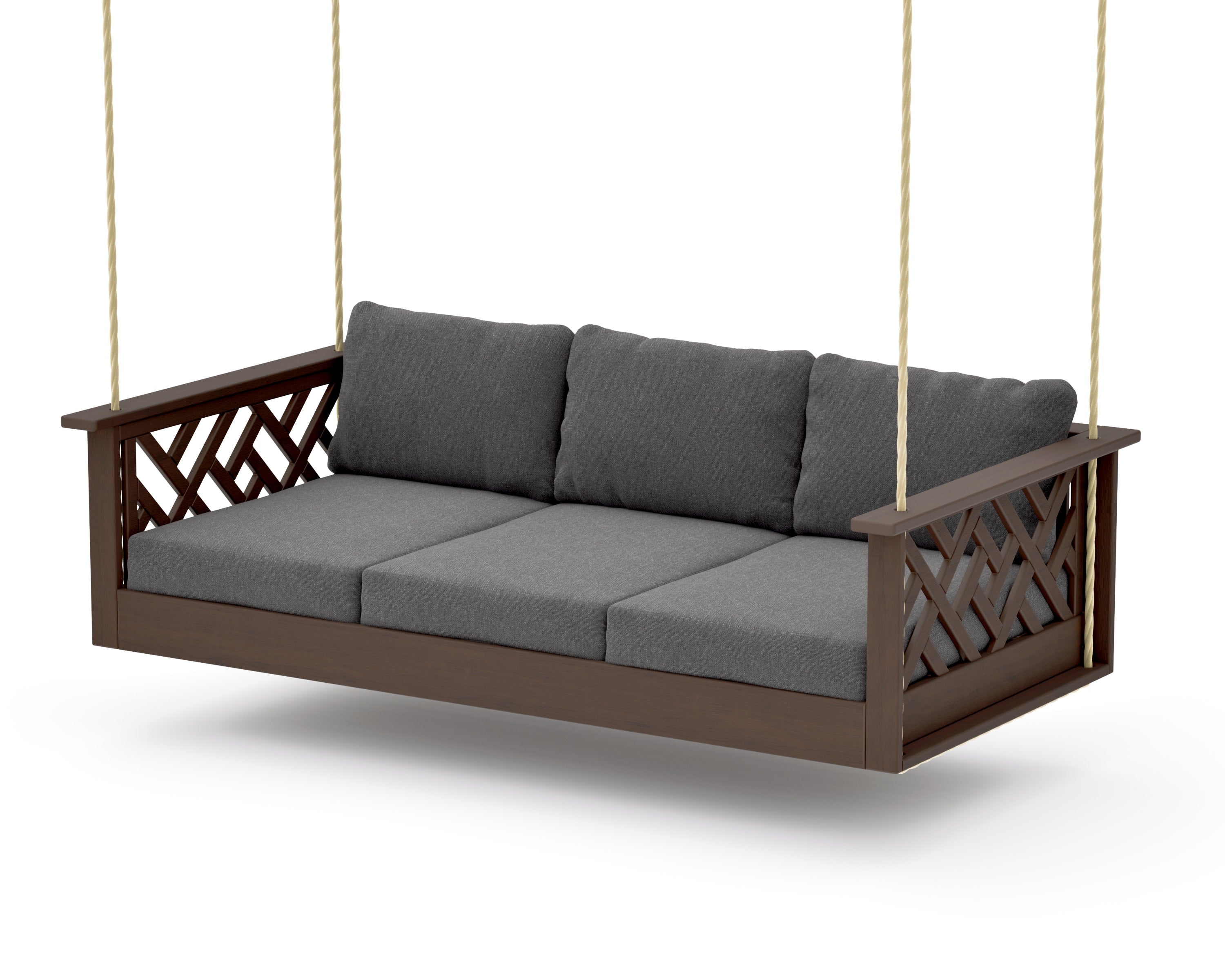 Chippendale Daybed Swing in Kona / Ash Charcoal