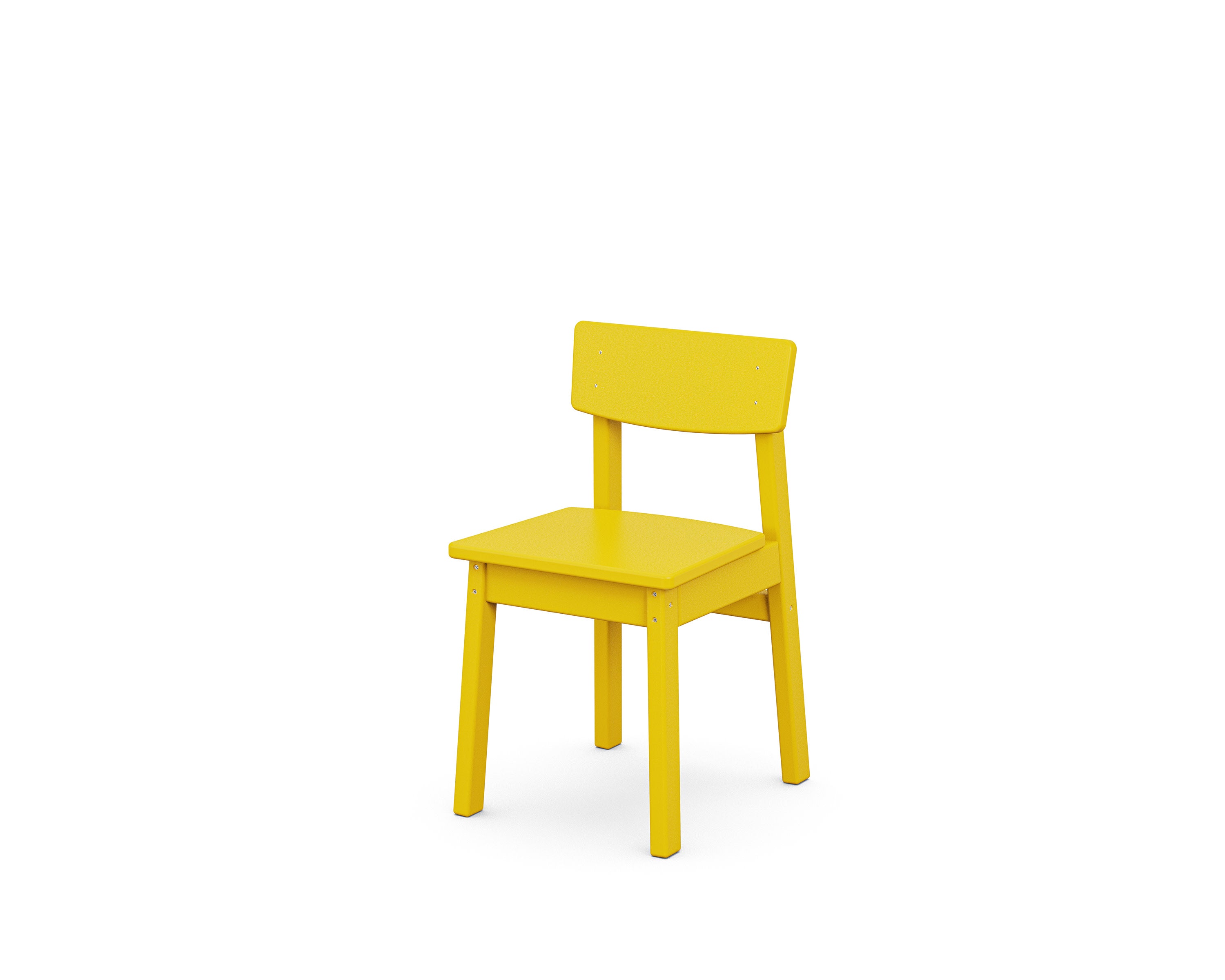 Kids Modern Studio Dining Chair in Lemon