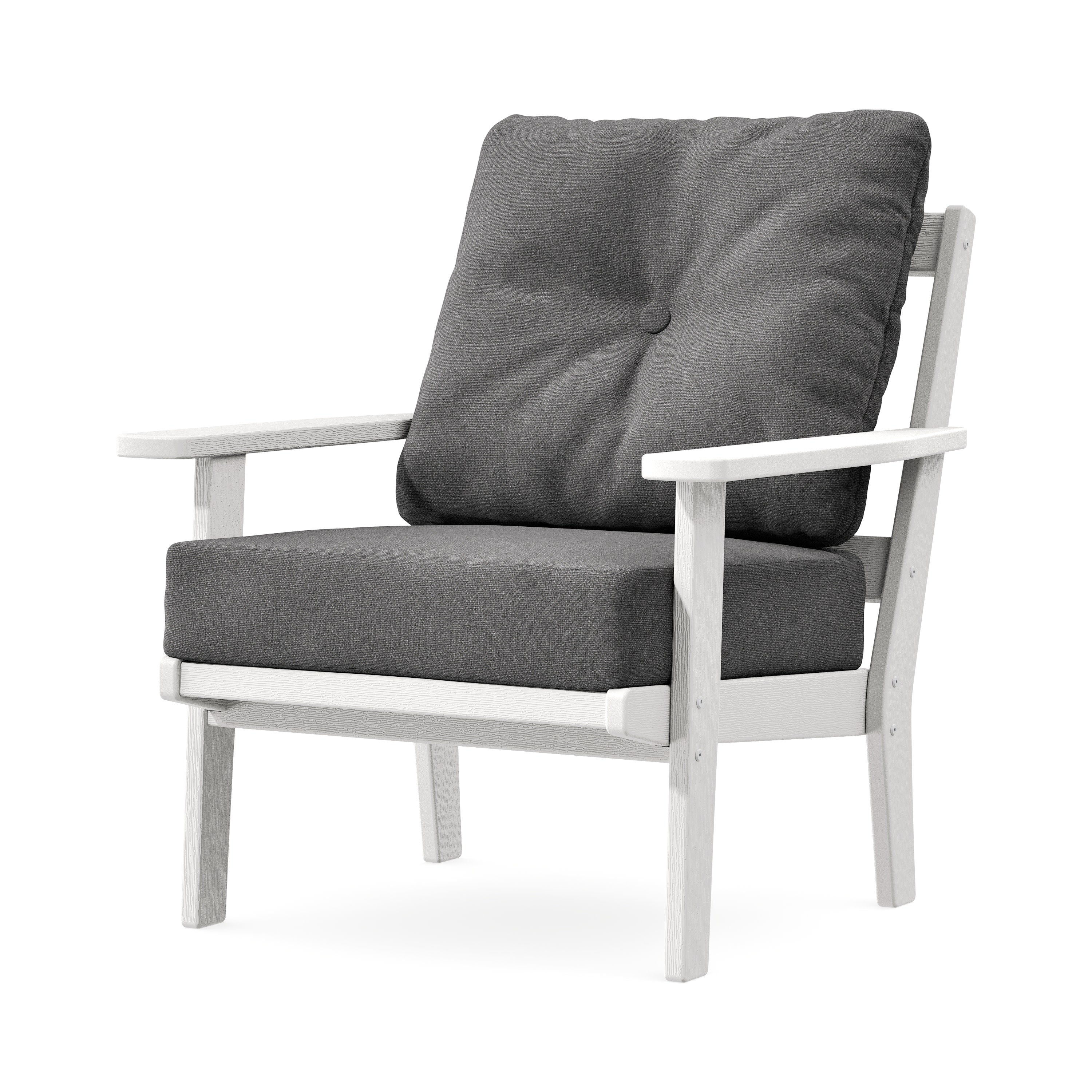 Prairie Deep Seating Chair in Vintage White / Ash Charcoal