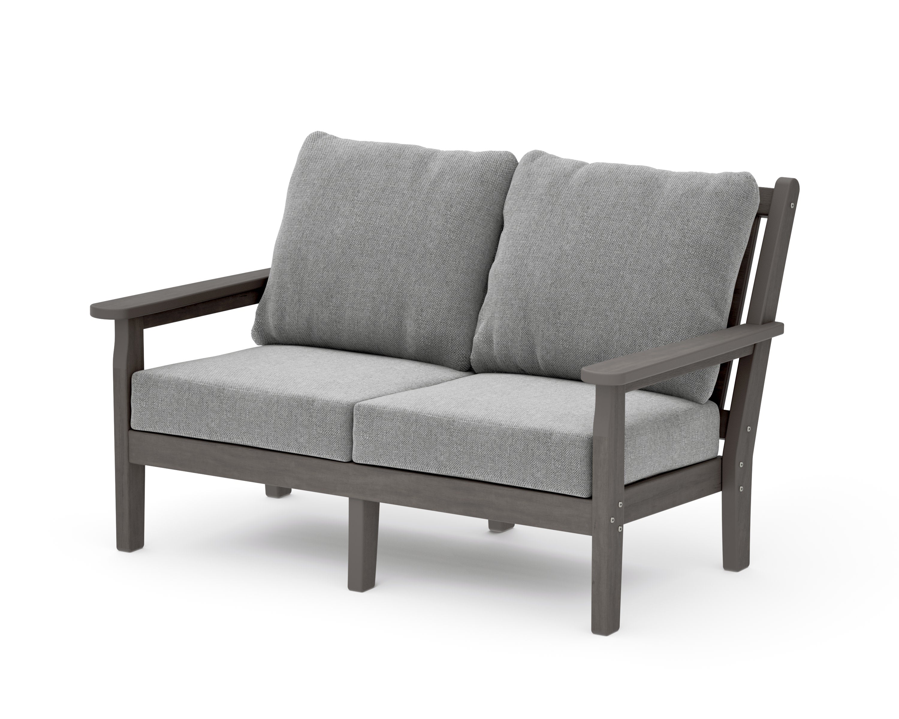 Chippendale Deep Seating Loveseat in Driftwood / Grey Mist
