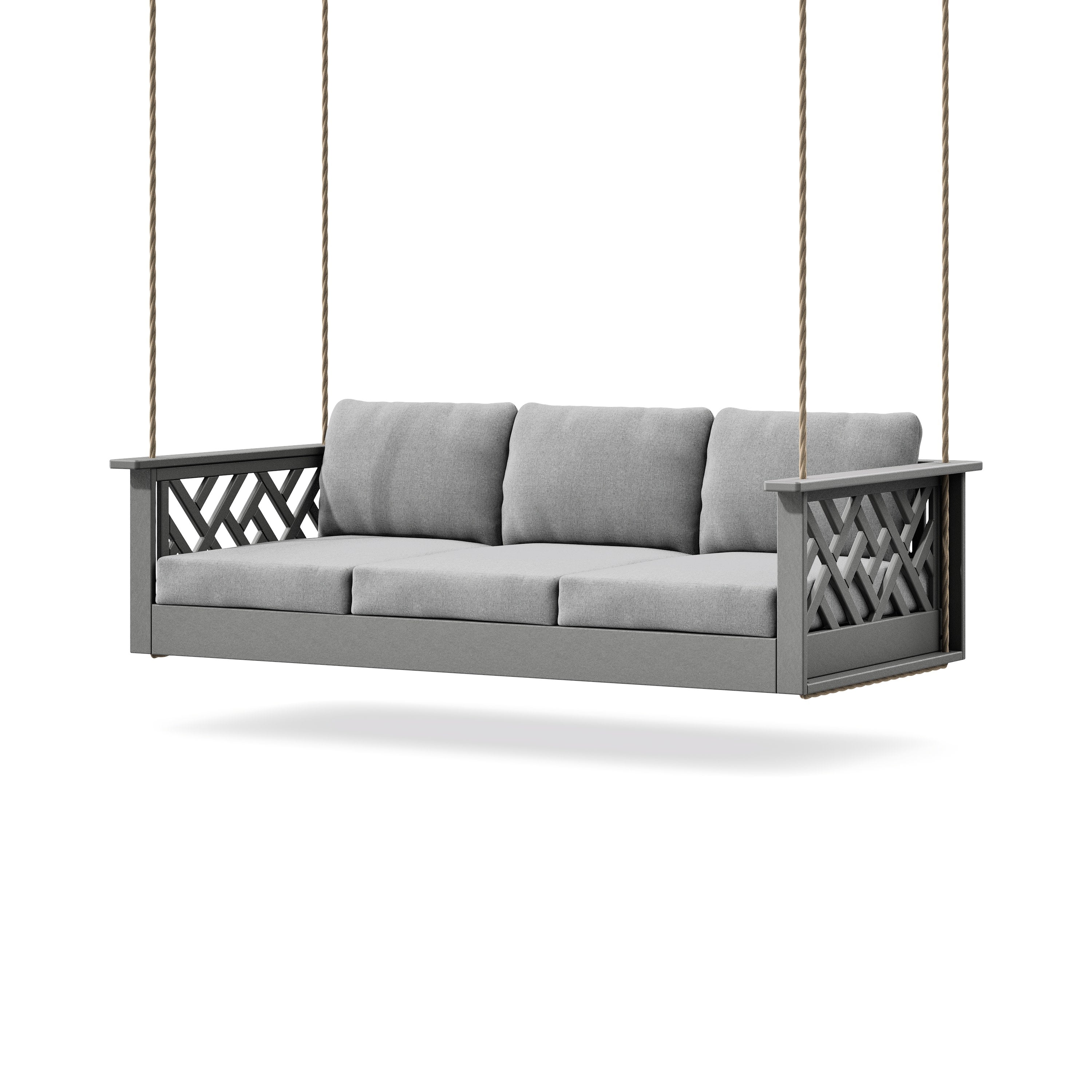 Chippendale Daybed Swing in Slate Grey / Grey Mist