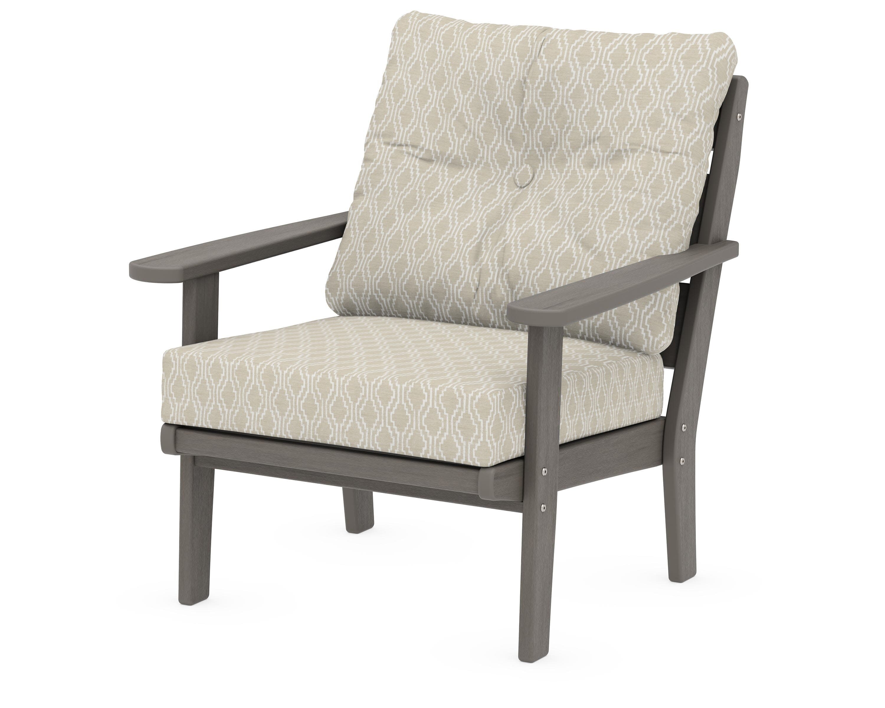 Lakeside Deep Seating Chair in Driftwood / Solve Linen