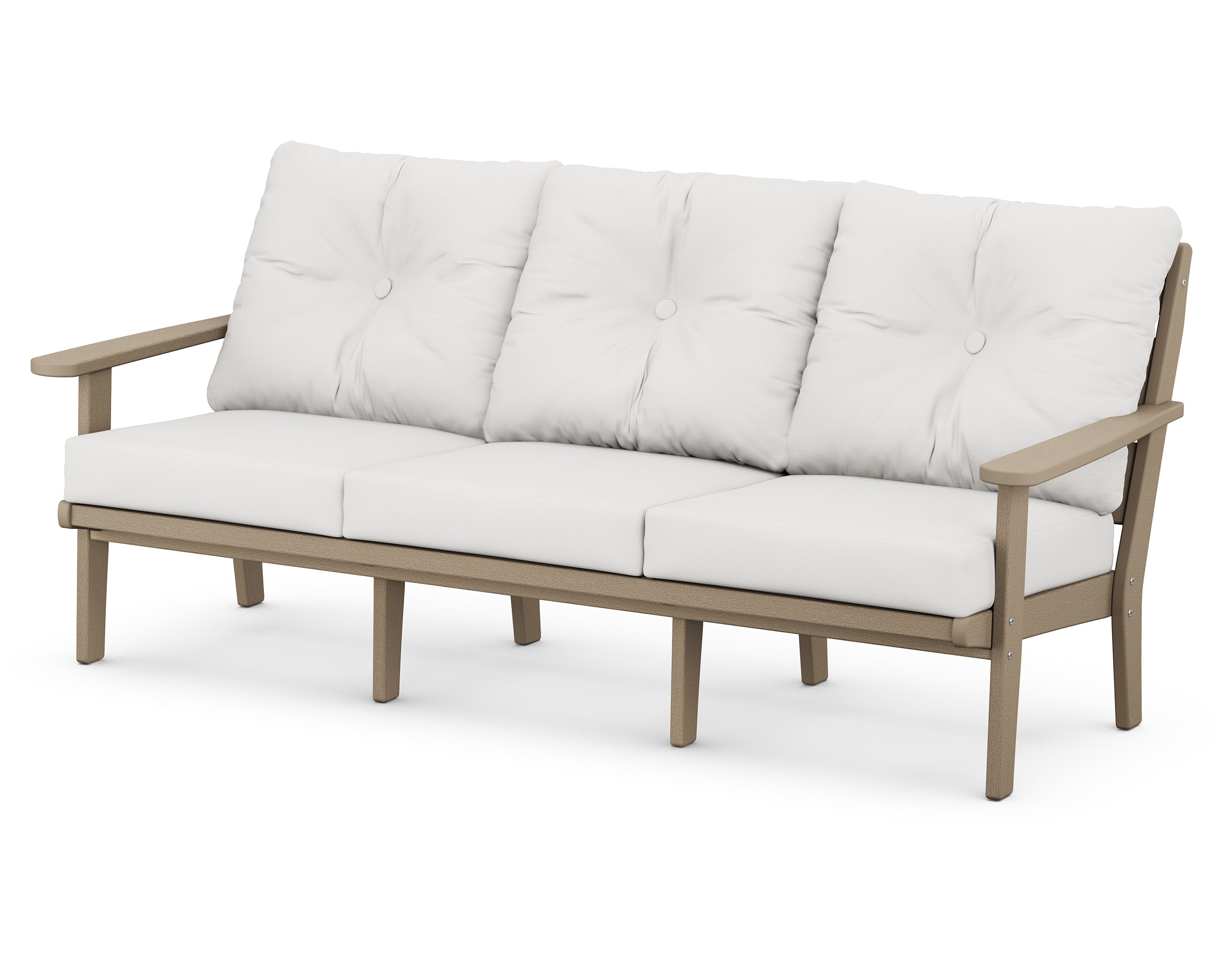 Lakeside Deep Seating Sofa in Vintage Sahara / Natural Linen