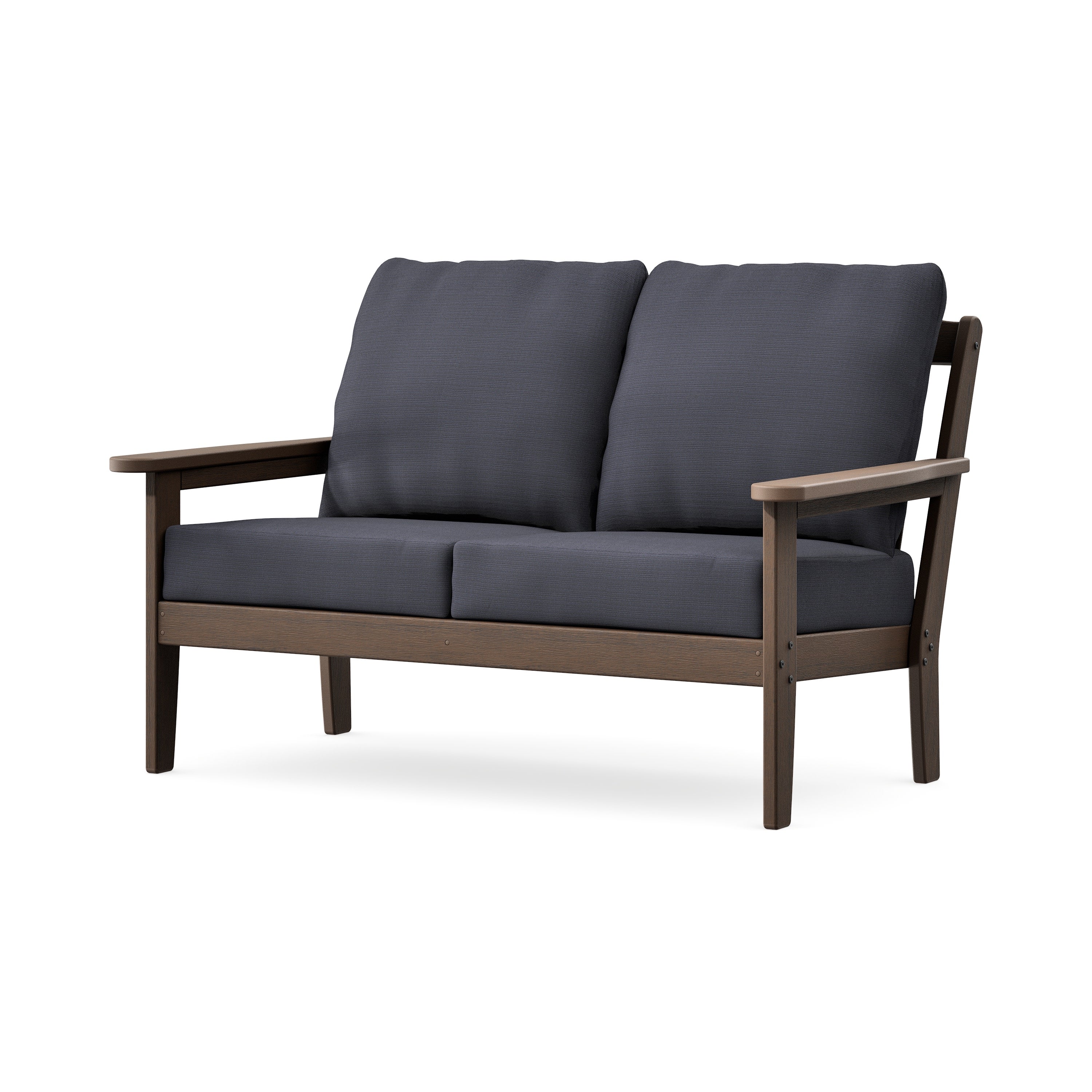 Cottage Deep Seating Loveseat in Kona / Midnight Linen