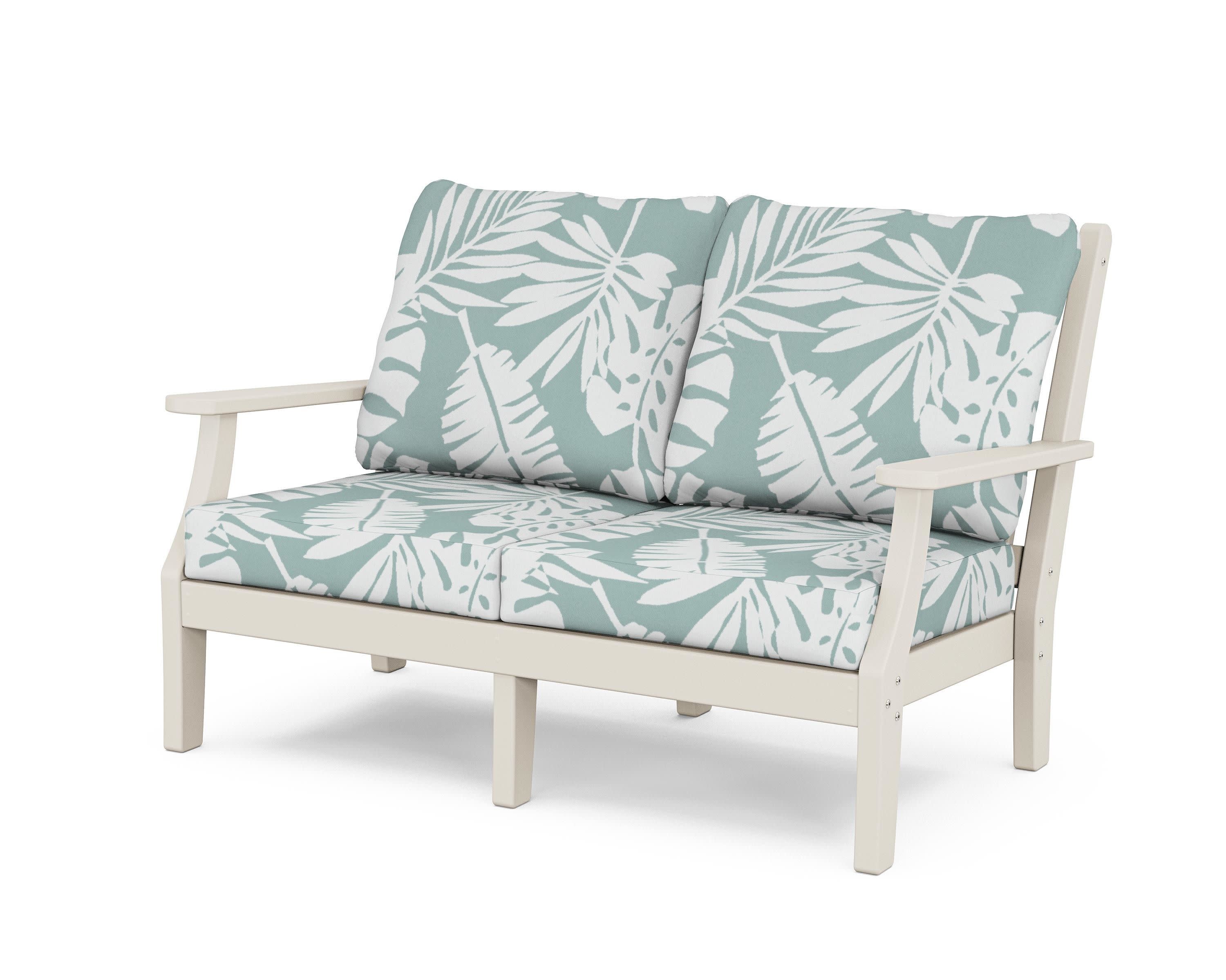 Wovendale Deep Seating Loveseat in Sand / Leaf Glacier Spa