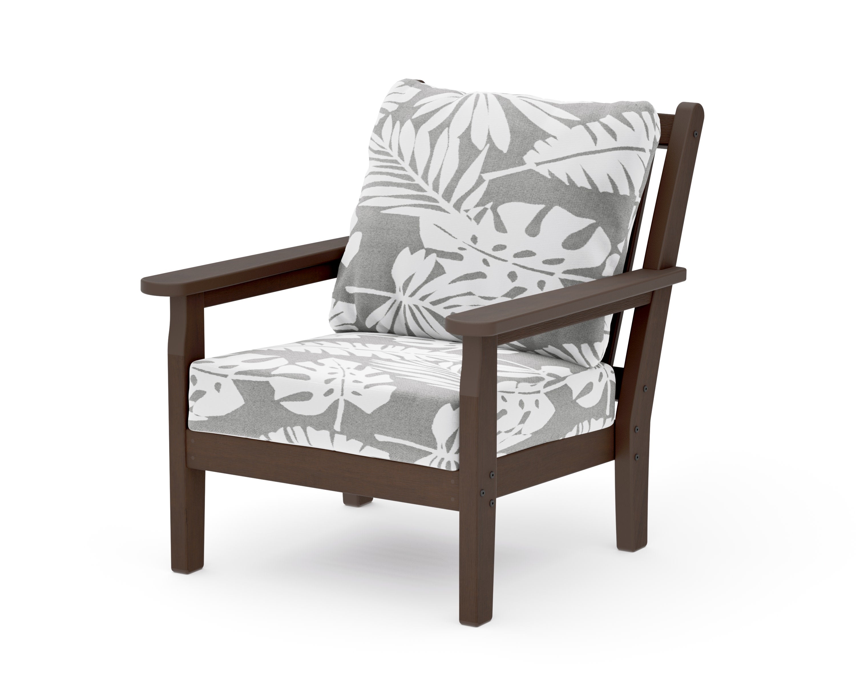 Chippendale Deep Seating Chair in Kona / Leaf Grey Mist