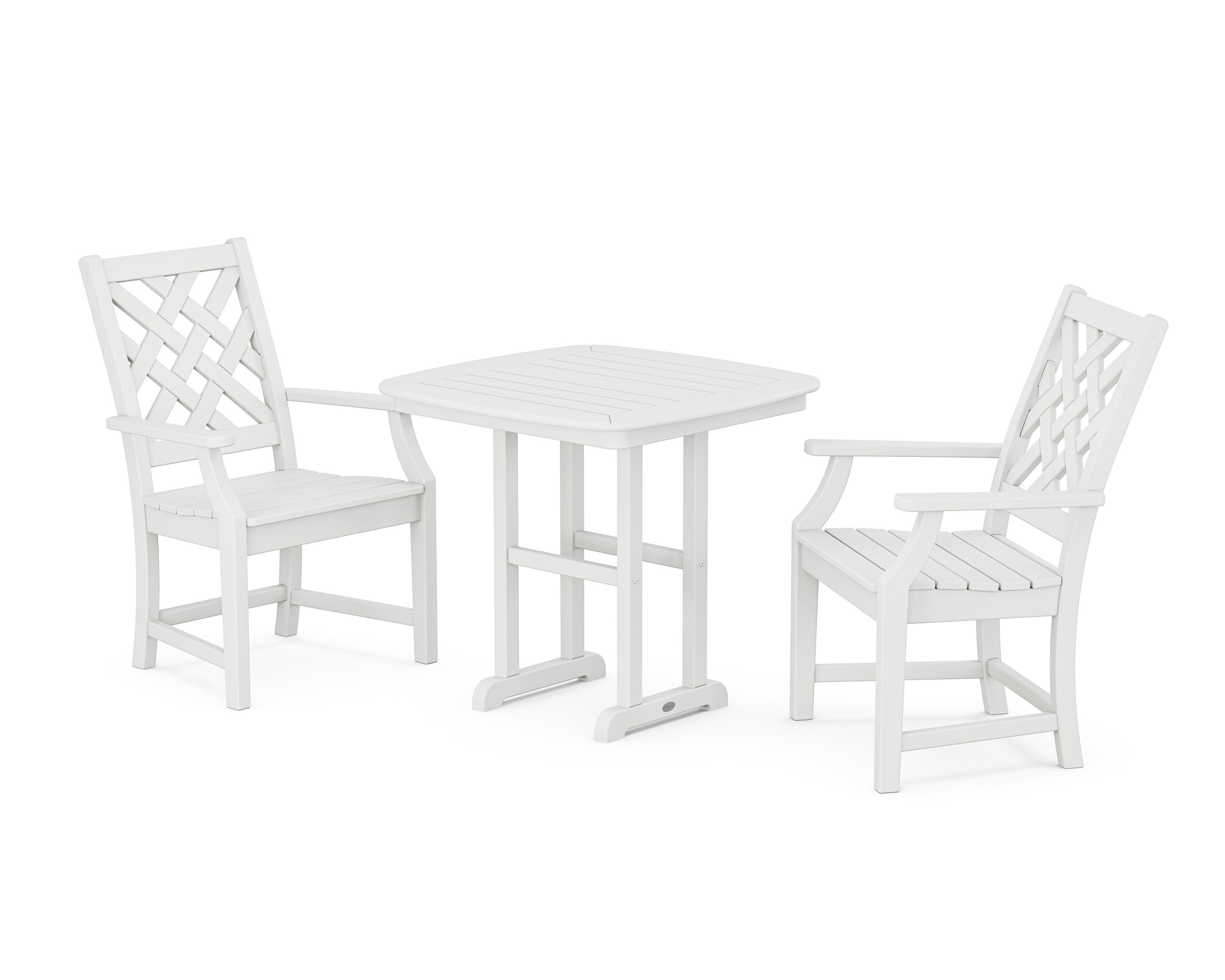 Wovendale 3-Piece Dining Set in White