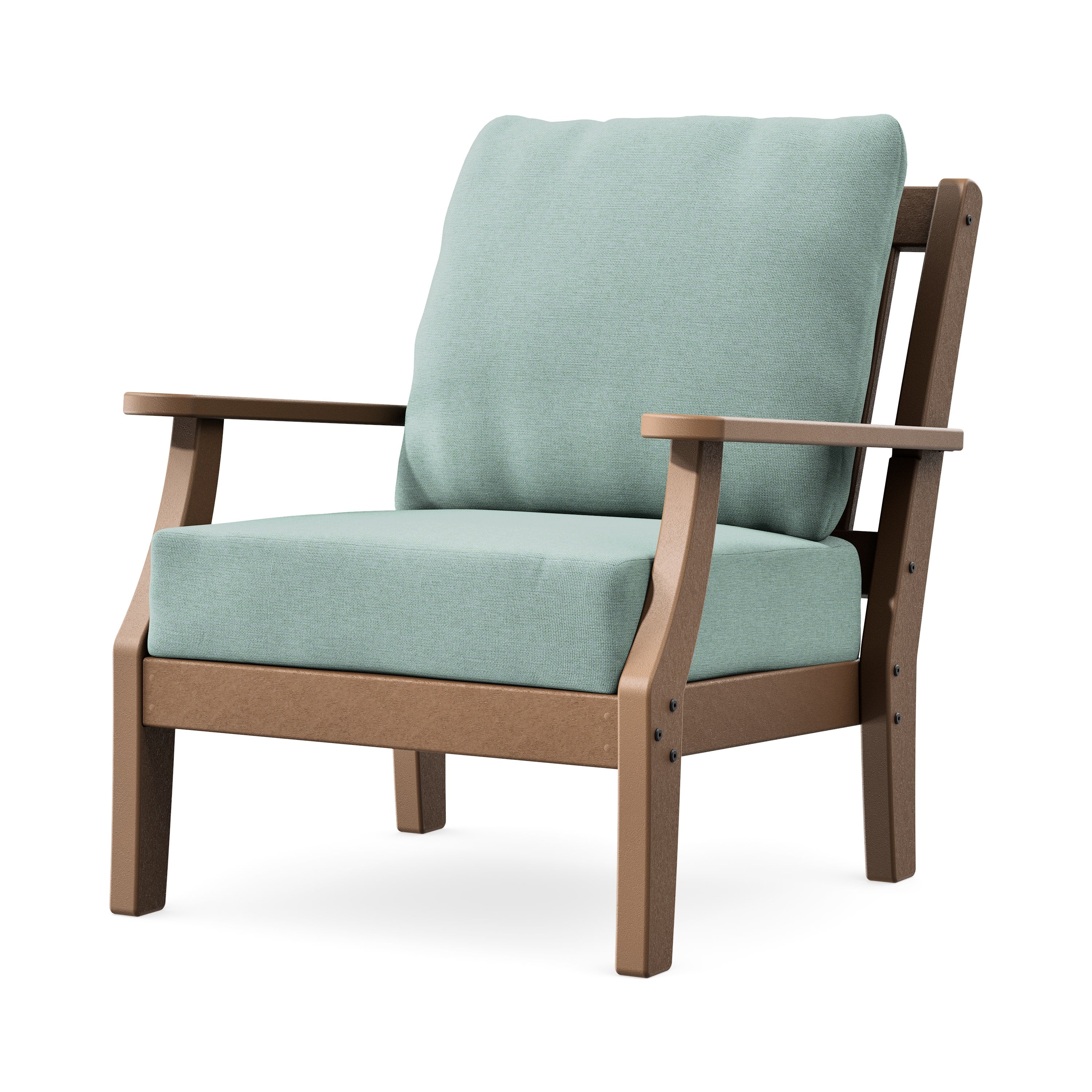 Chinoiserie Deep Seating Chair in Teak / Glacier Spa