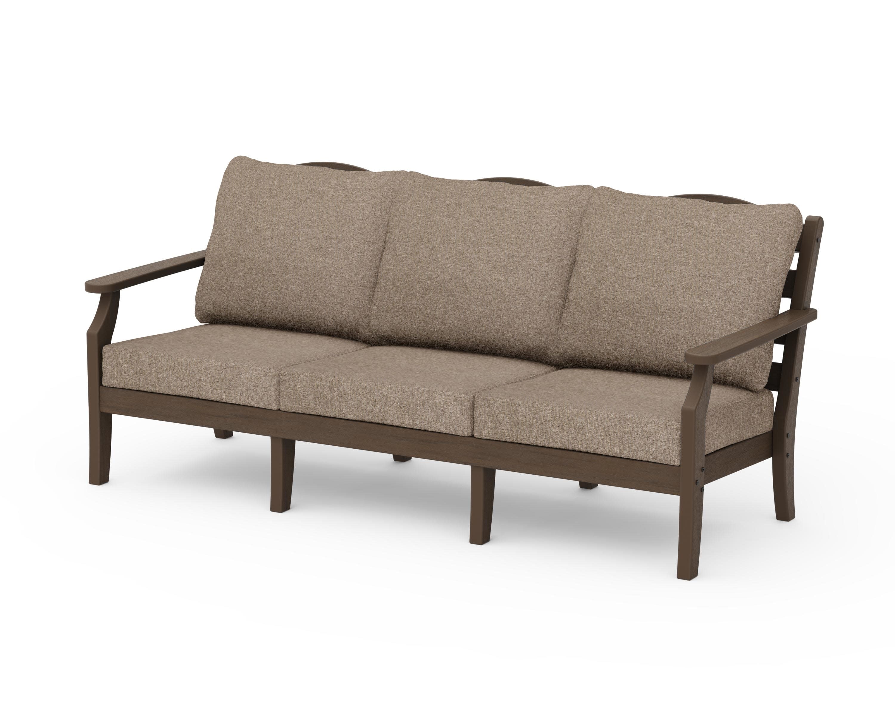 Savannah Deep Seating Sofa in Kona / Spiced Burlap