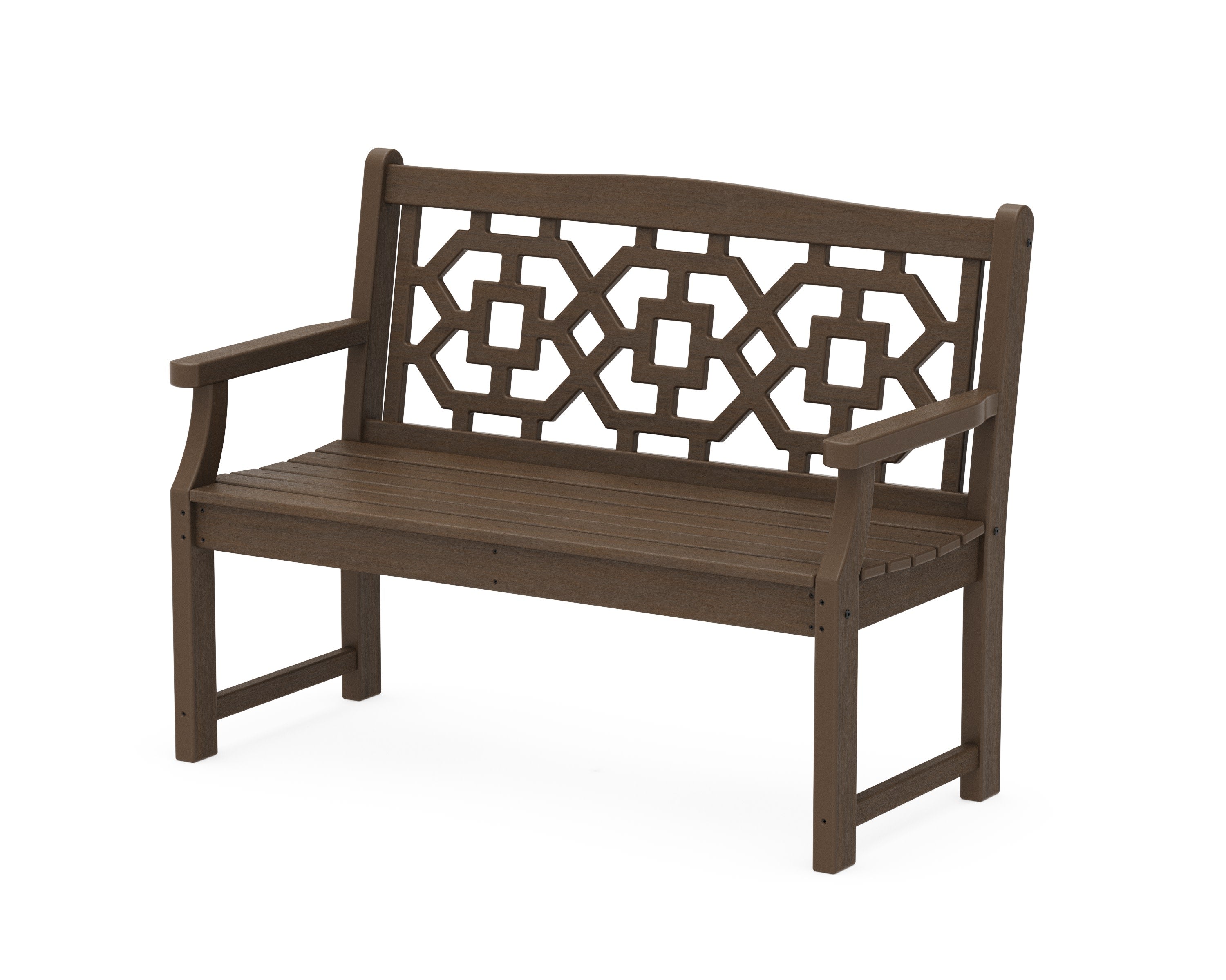 Chinoiserie 48" Garden Bench in Kona