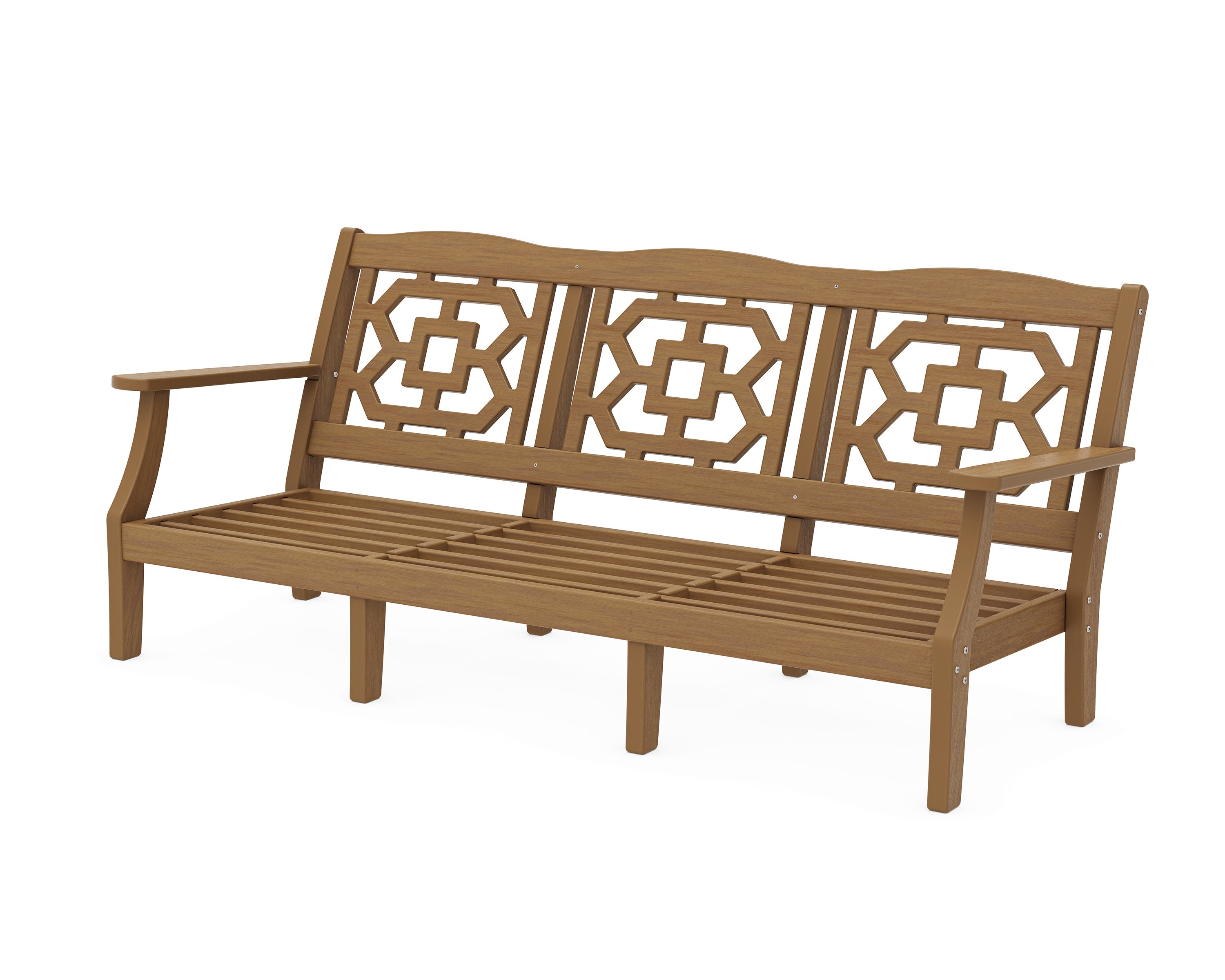 Chinoiserie Deep Seating Sofa Frame in Natural
