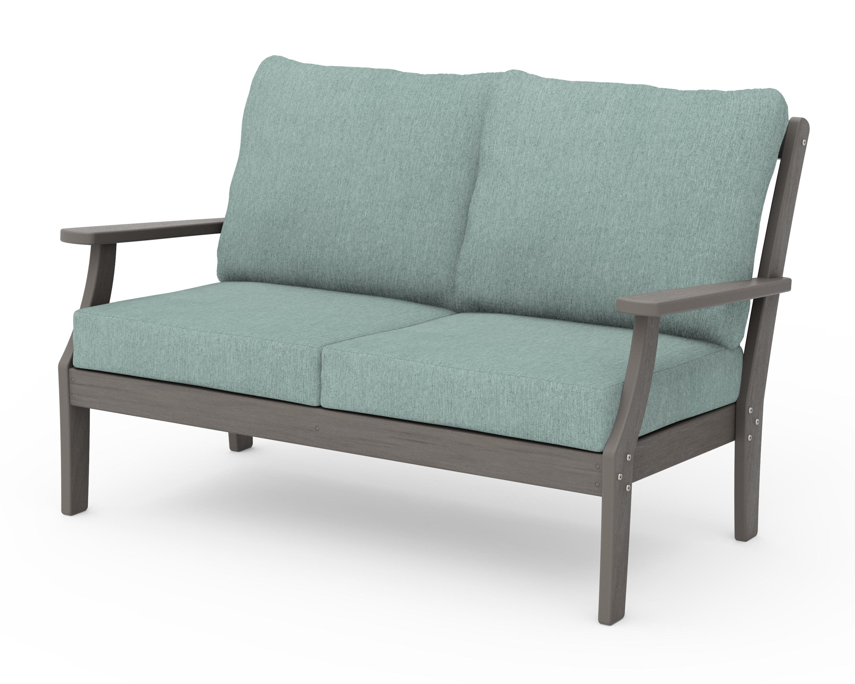 Braxton Deep Seating Loveseat in Driftwood / Glacier Spa