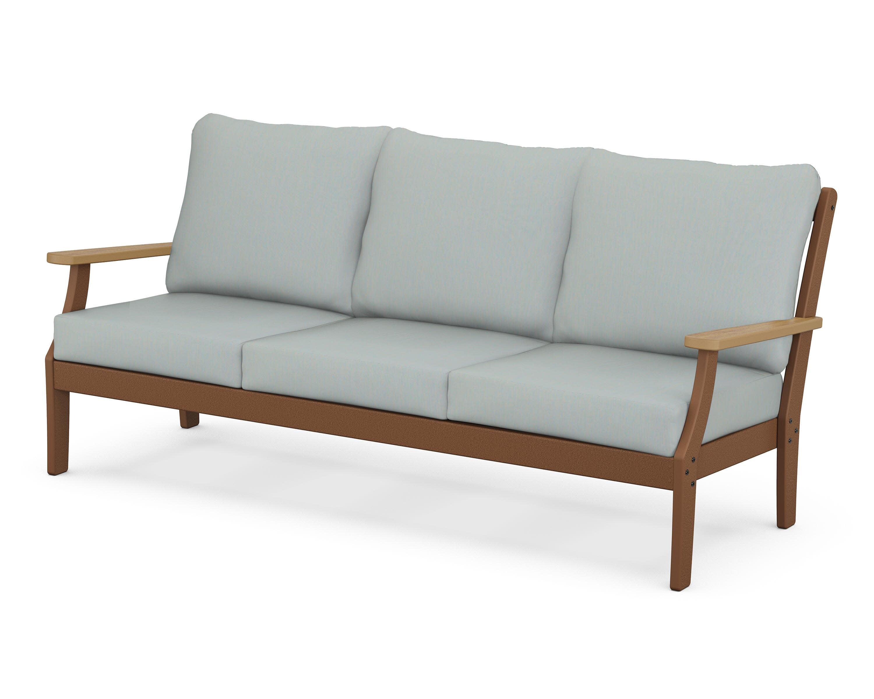 Braxton Deep Seating Sofa in Teak / Natural / Spa