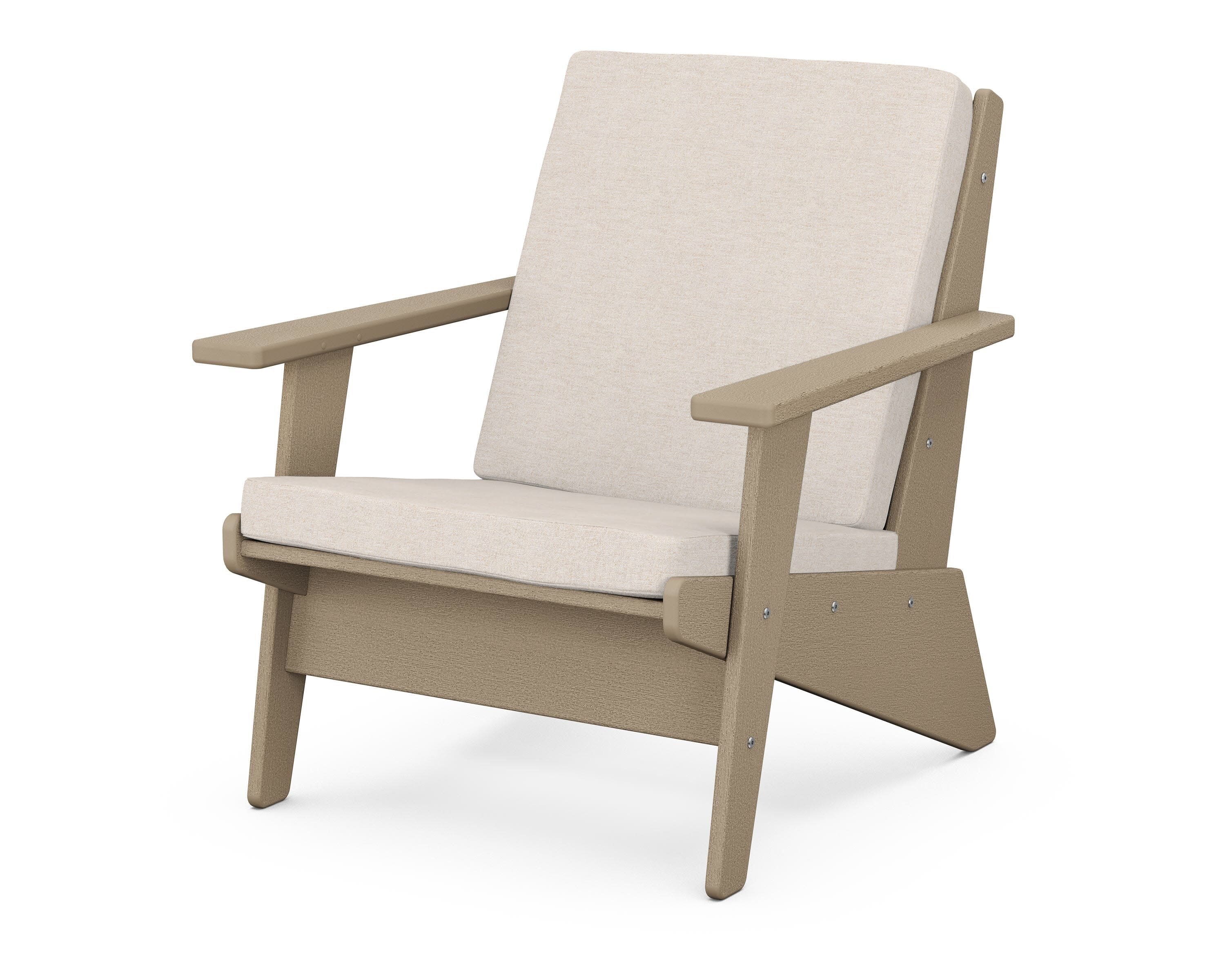Riviera Modern Lounge Chair in Vintage Sahara / Nuance Cloud
