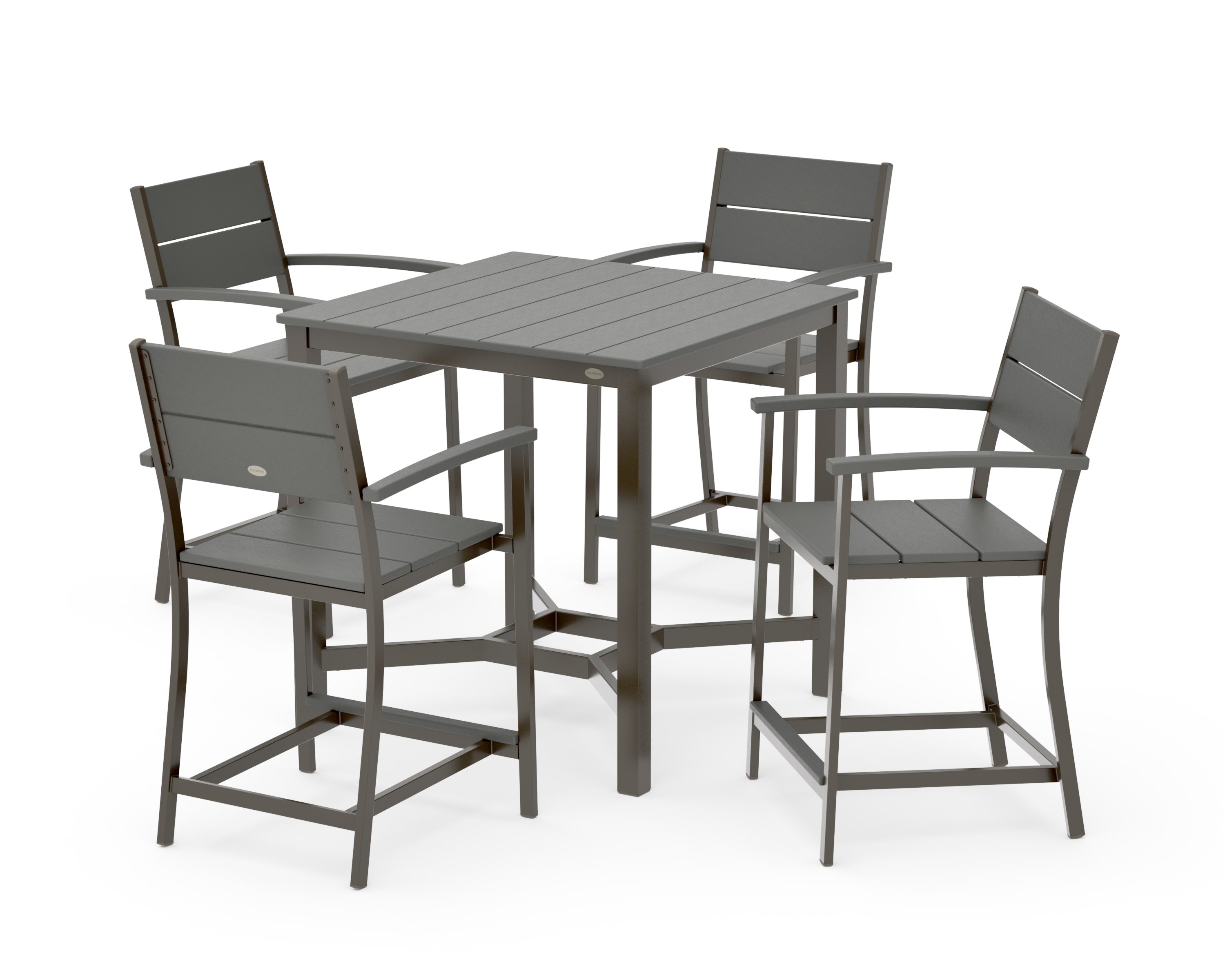 Main Street 5-Piece Counter Set in Bronze / Slate Grey